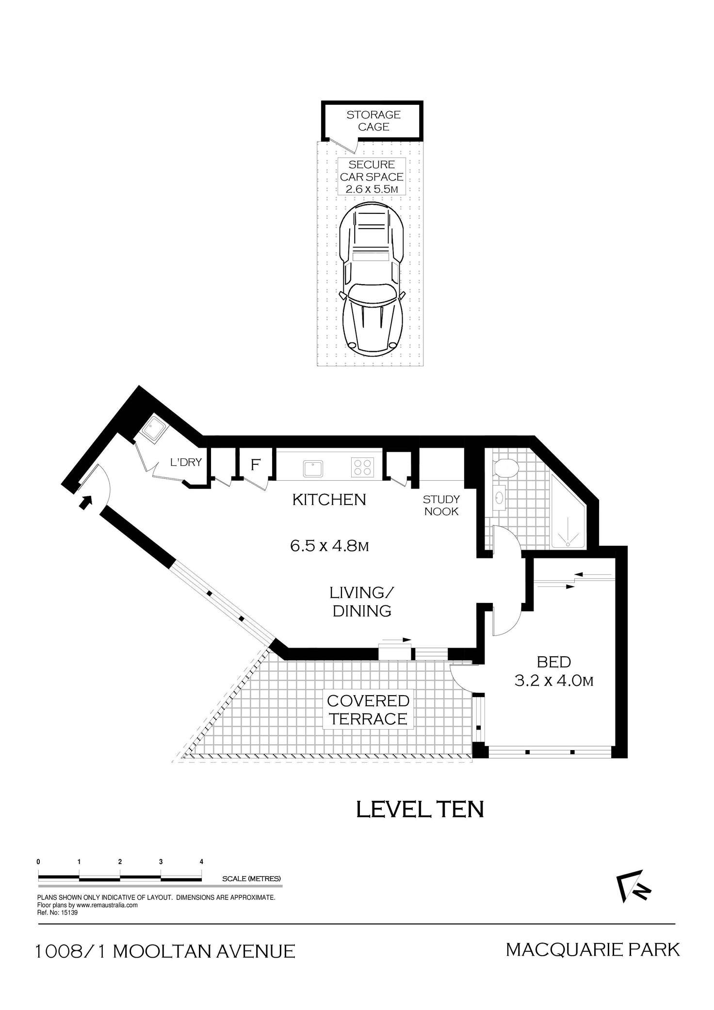 Floorplan of Homely apartment listing, 1008/1 Mooltan Avenue, Macquarie Park NSW 2113