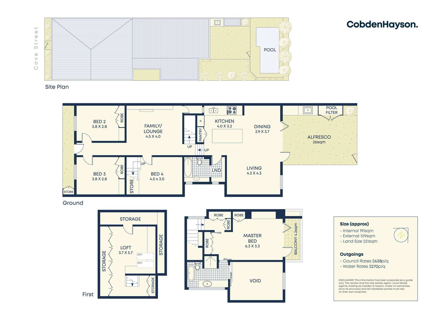 Floorplan of Homely house listing, 53 Cove Street, Birchgrove NSW 2041