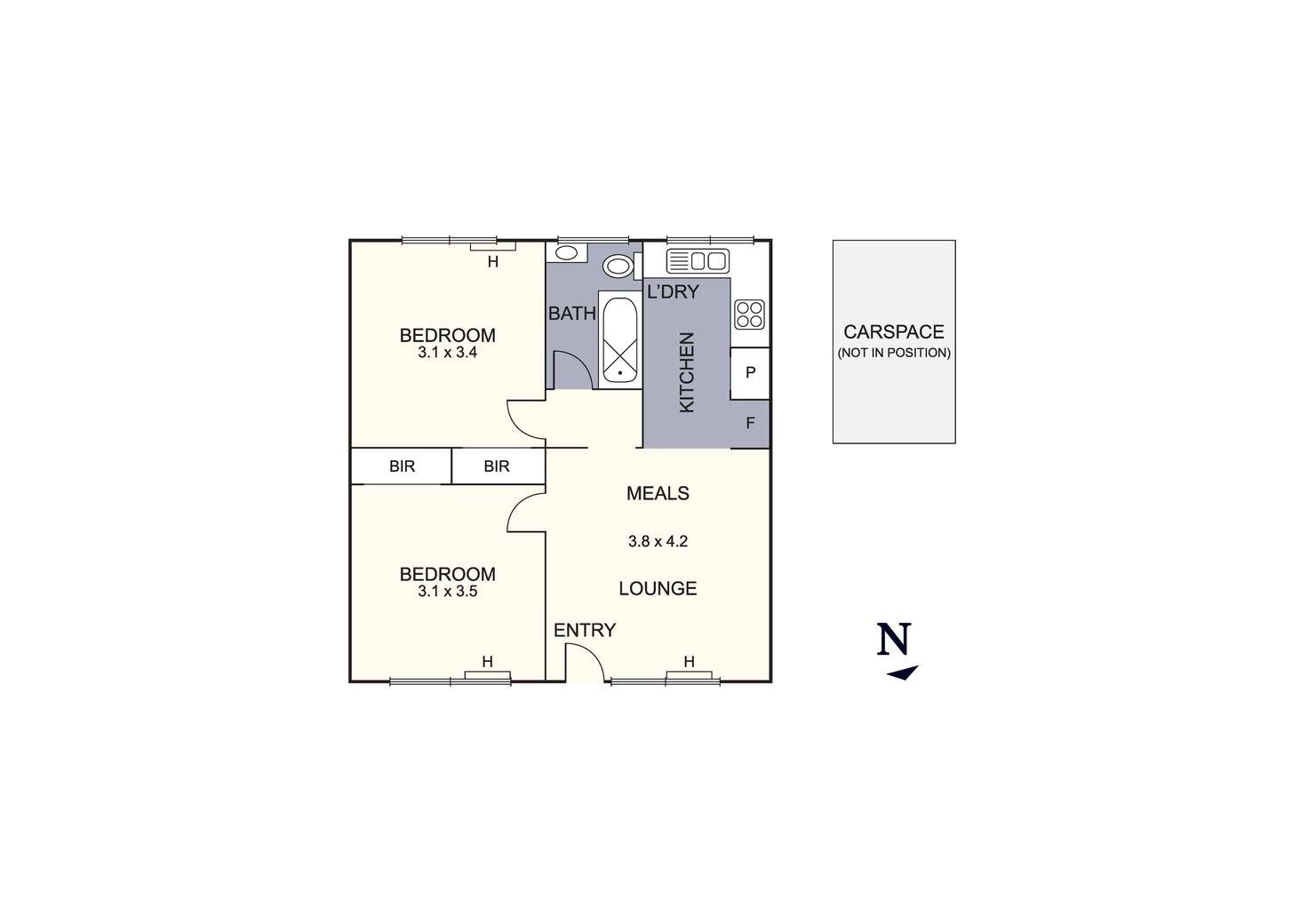 Floorplan of Homely unit listing, 10/30 Ross Street, Northcote VIC 3070