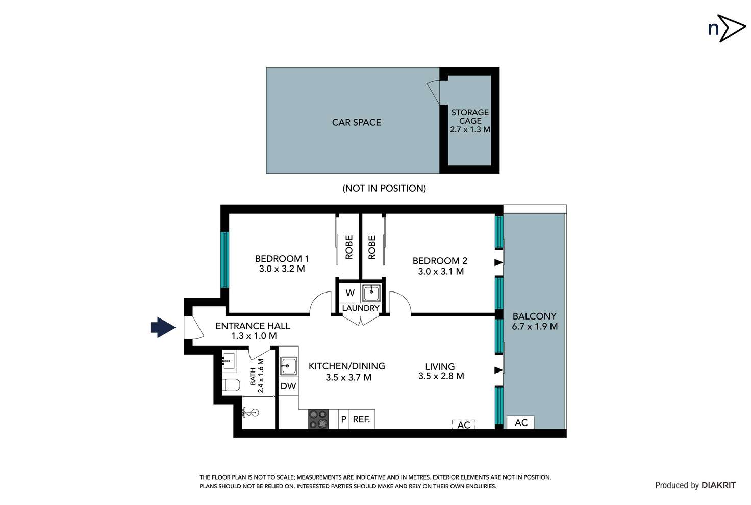 Floorplan of Homely apartment listing, 402/356 Bell Street, Preston VIC 3072