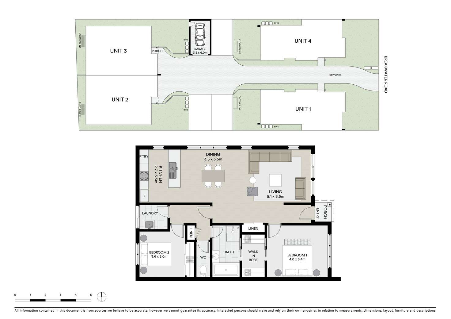 Floorplan of Homely unit listing, 2/90 Breakwater Road, Breakwater VIC 3219