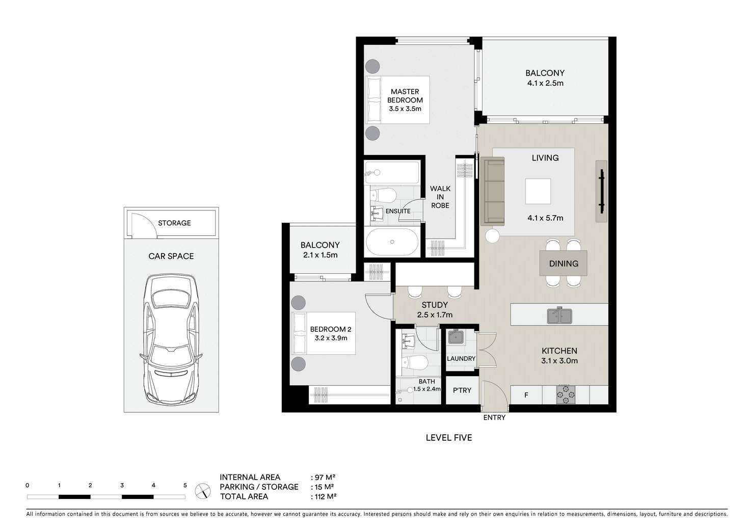 Floorplan of Homely apartment listing, 511/261 Morrison Road, Ryde NSW 2112