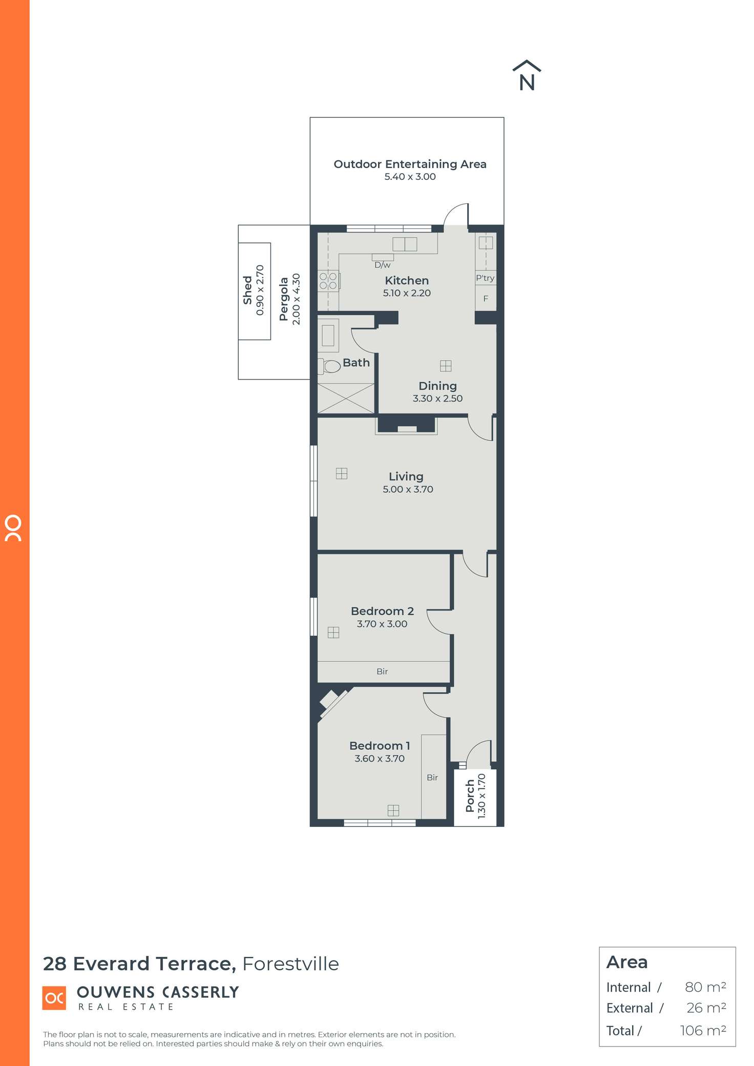 Floorplan of Homely house listing, 28 Everard Terrace, Forestville SA 5035