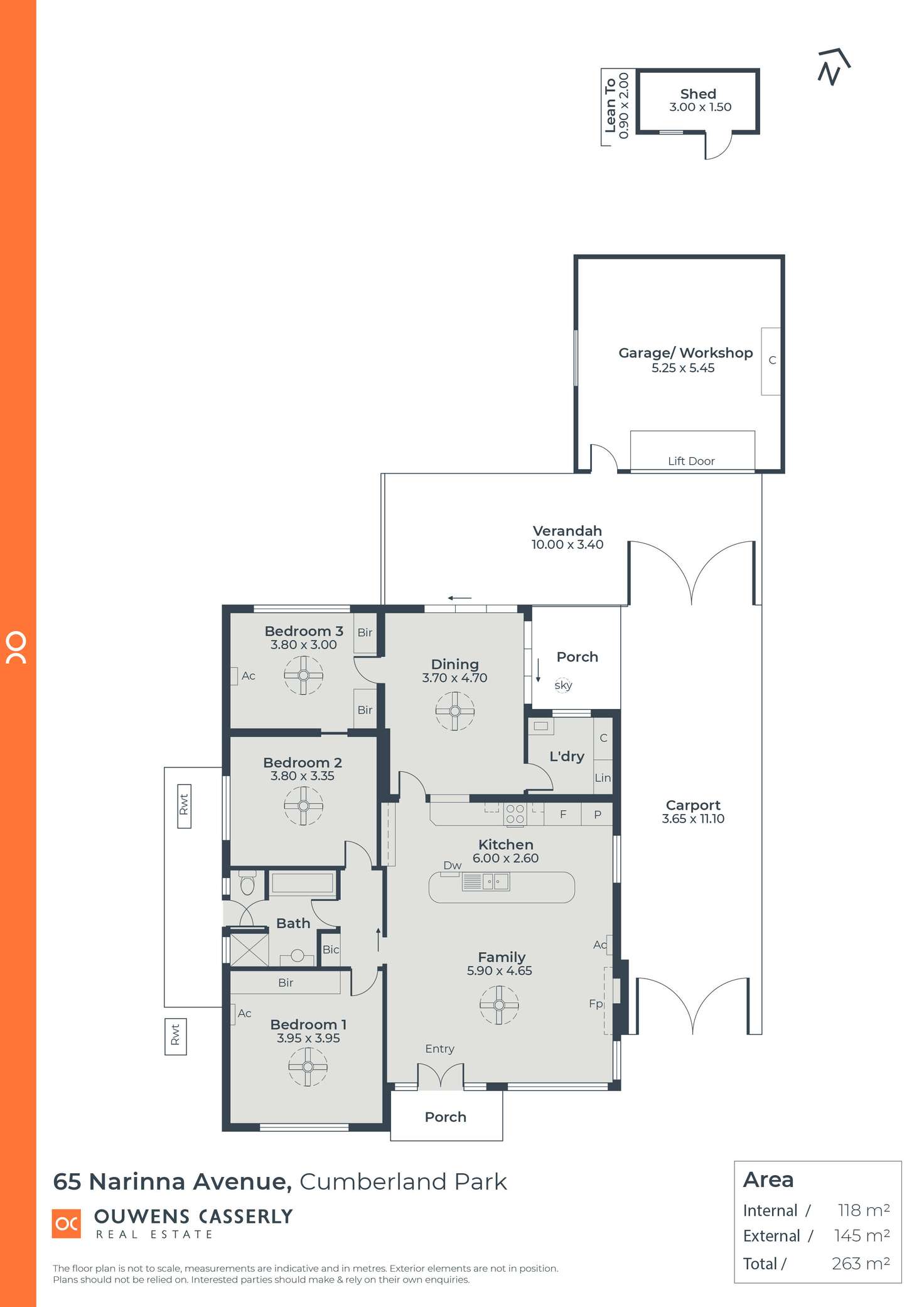 Floorplan of Homely house listing, 65 Narinna Avenue, Cumberland Park SA 5041