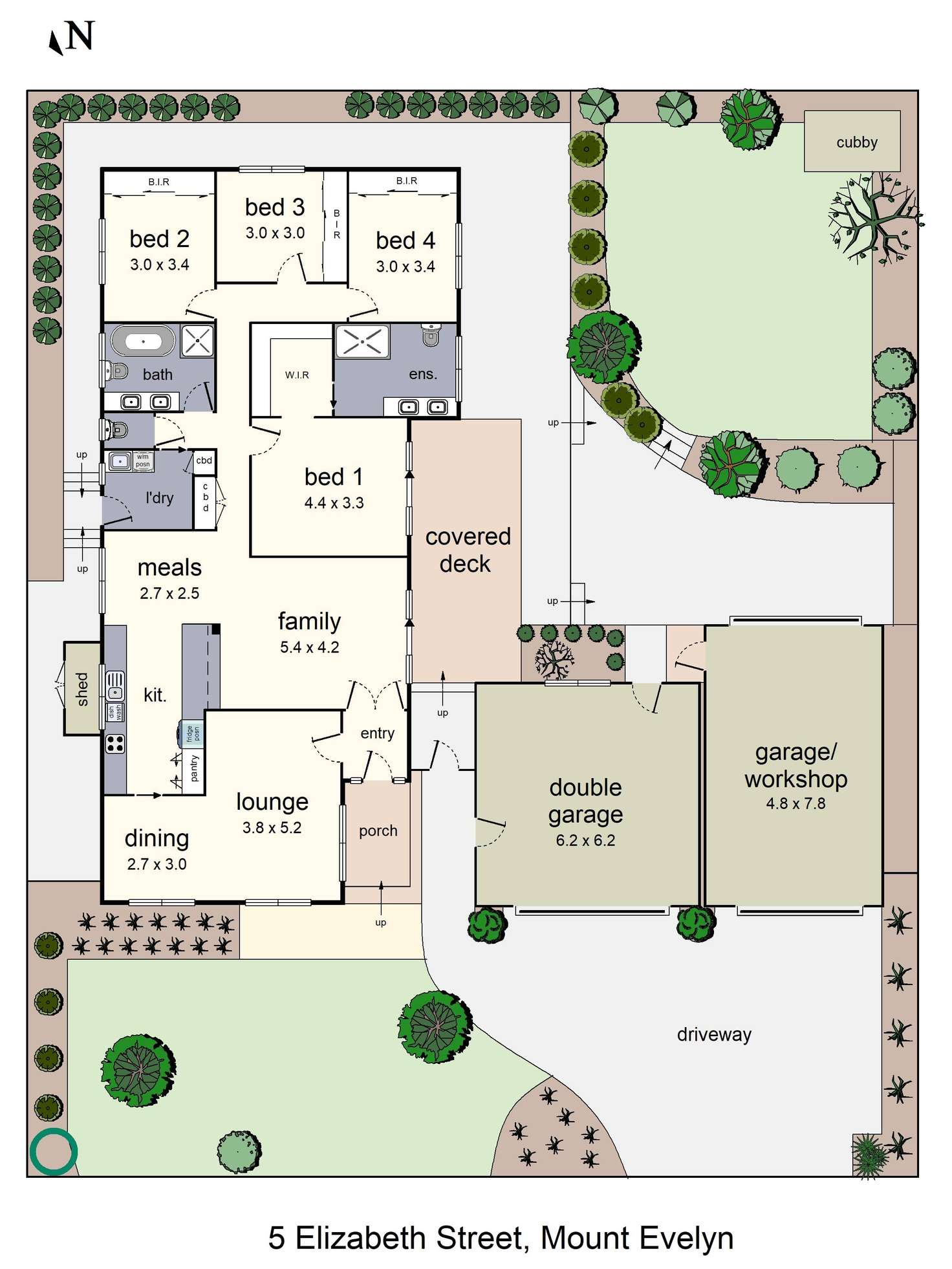 Floorplan of Homely house listing, 5 Elizabeth Street, Mount Evelyn VIC 3796