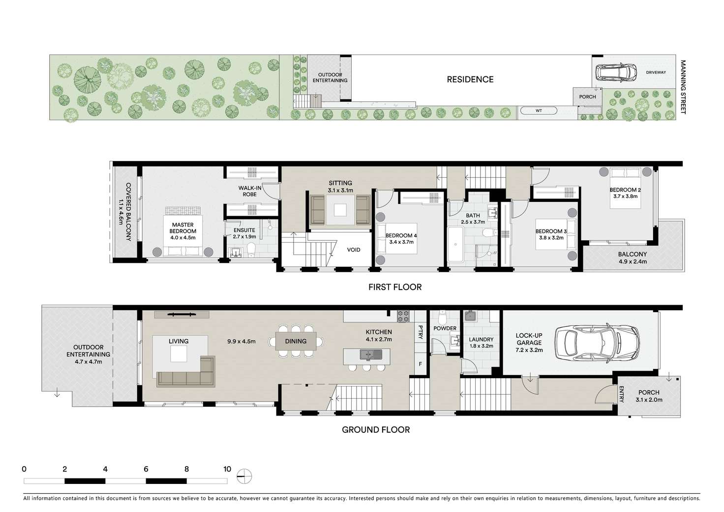 Floorplan of Homely semiDetached listing, 1B Manning Street, Oyster Bay NSW 2225