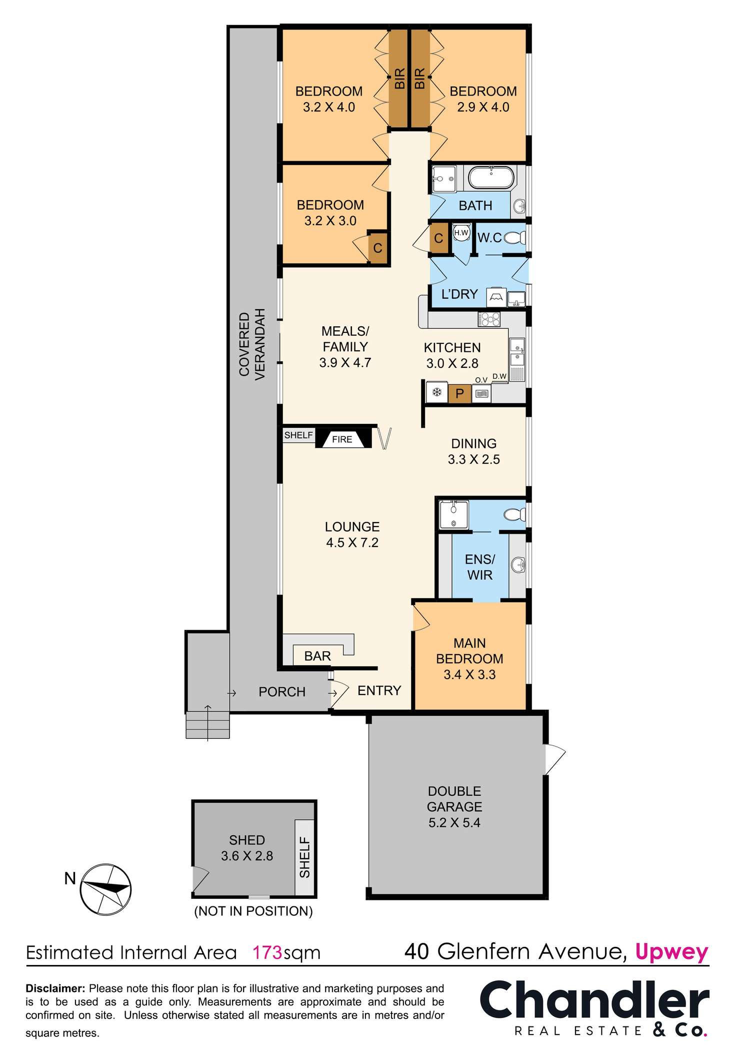 Floorplan of Homely house listing, 40 Glenfern Avenue, Upwey VIC 3158