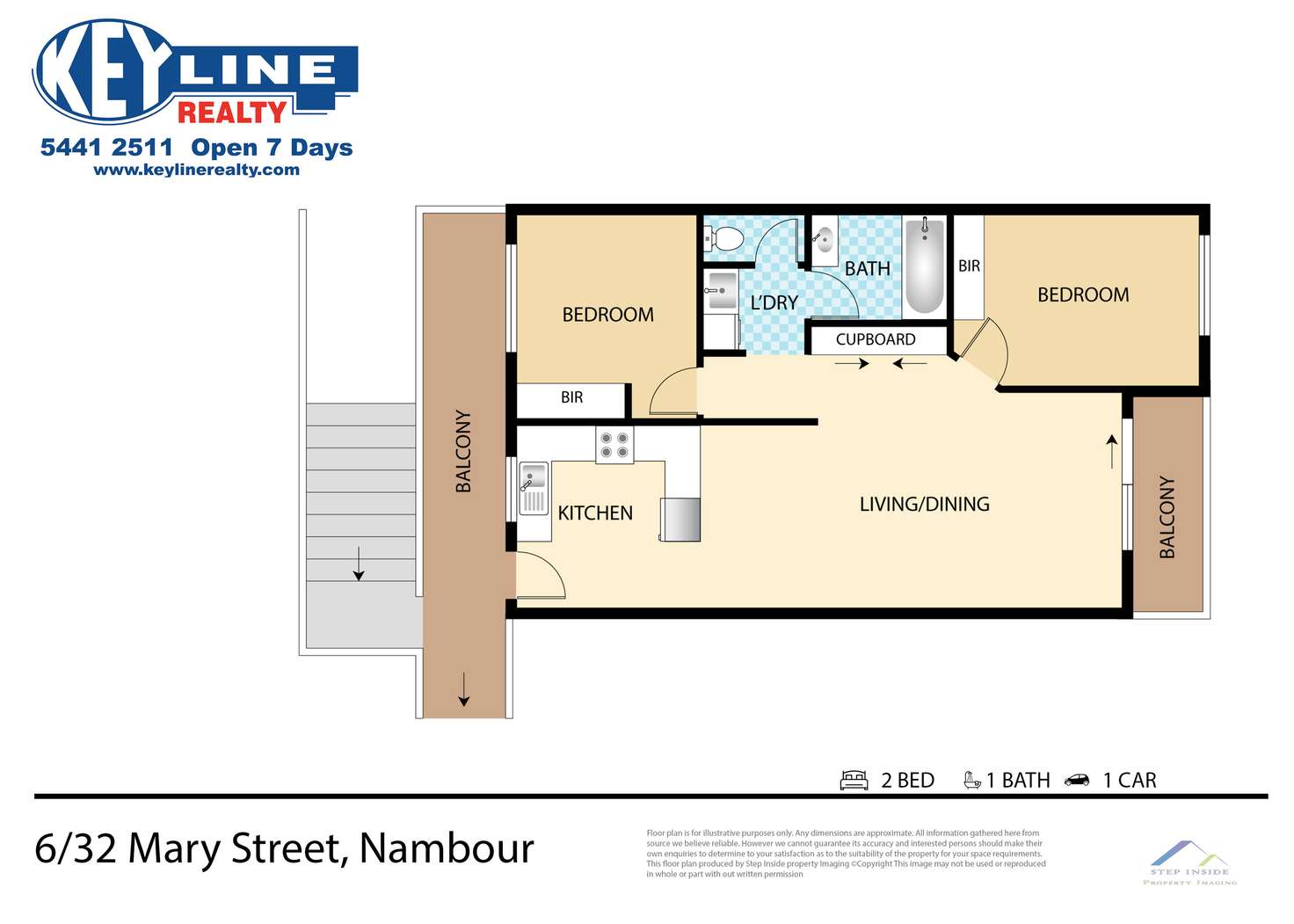 Floorplan of Homely unit listing, 6/32 Mary Street, Nambour QLD 4560