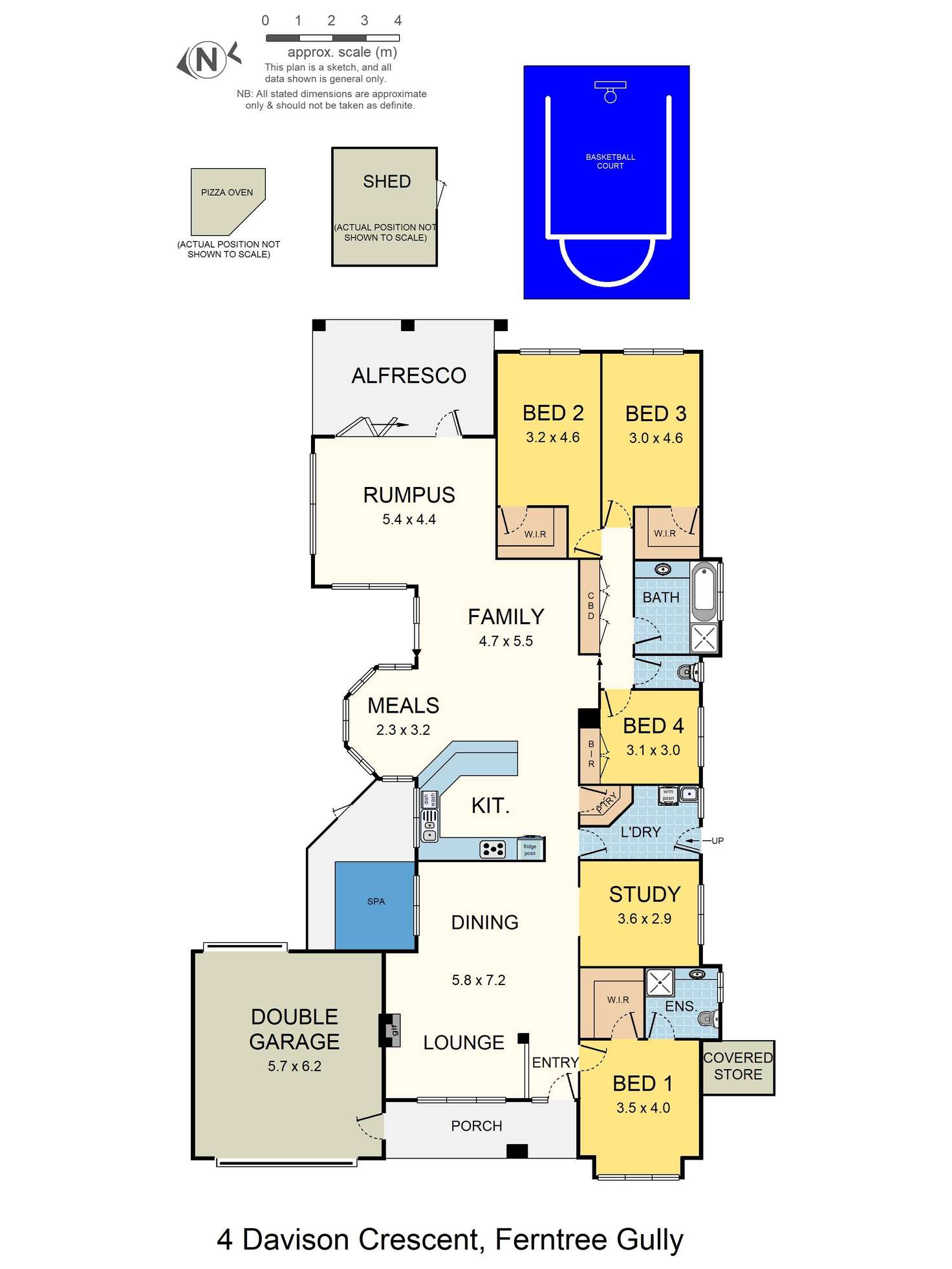 Floorplan of Homely house listing, 4 Davison Crescent, Ferntree Gully VIC 3156