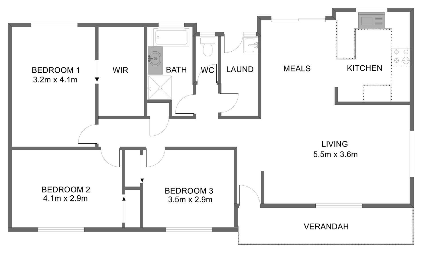 Floorplan of Homely house listing, 12 Jopling Street, Ballan VIC 3342