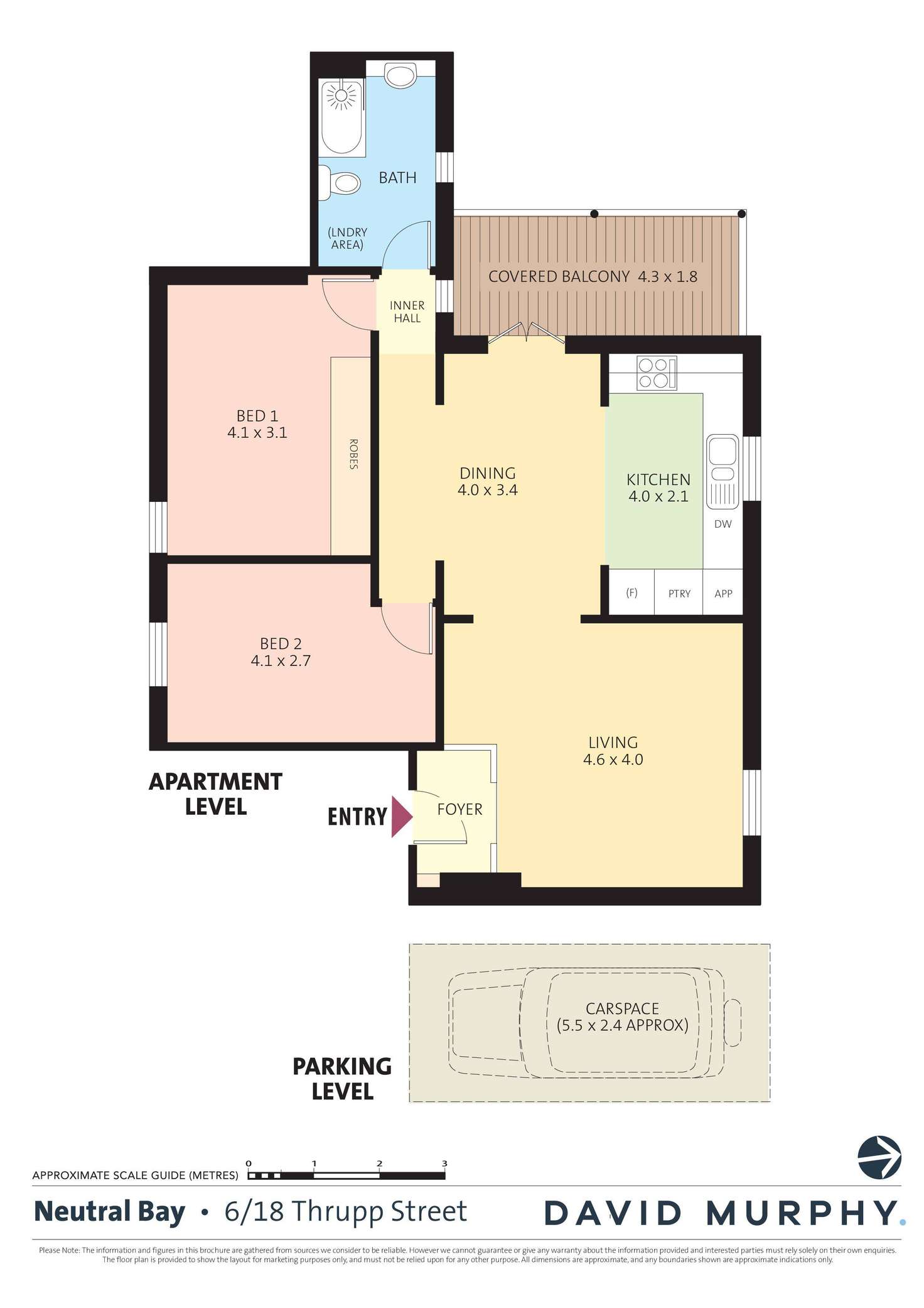 Floorplan of Homely apartment listing, 6/18 Thrupp Street, Neutral Bay NSW 2089