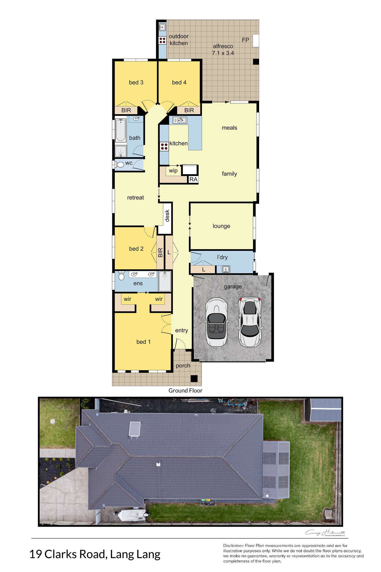 Floorplan of Homely house listing, 19 Clarks Road, Lang Lang VIC 3984
