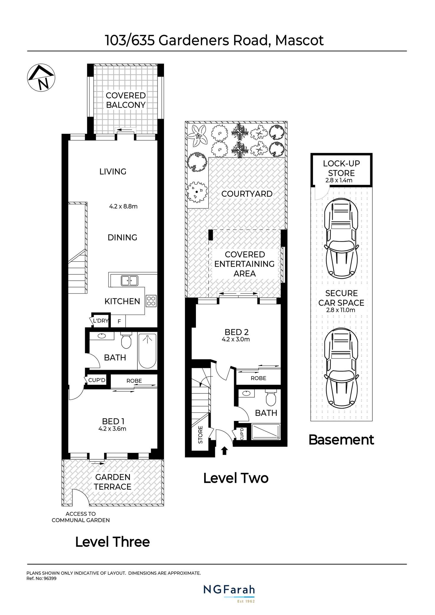 Floorplan of Homely apartment listing, 103/635 Gardeners Road, Mascot NSW 2020