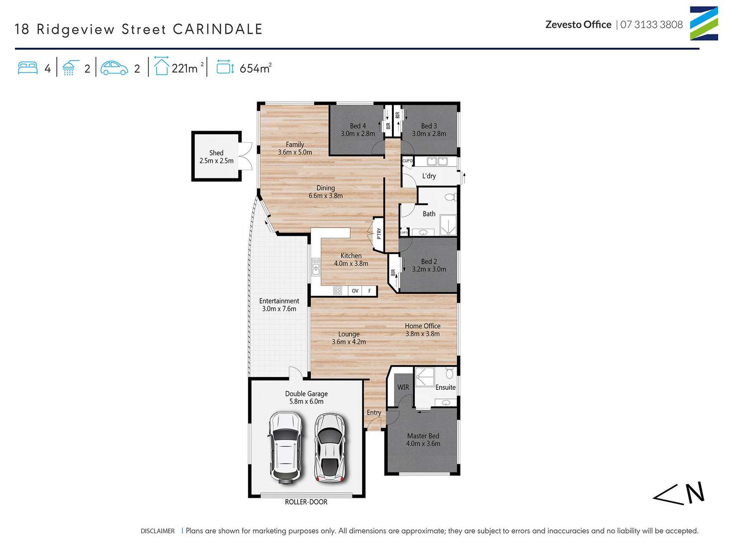 Floorplan of Homely house listing, 18 Ridgeview Street, Carindale QLD 4152