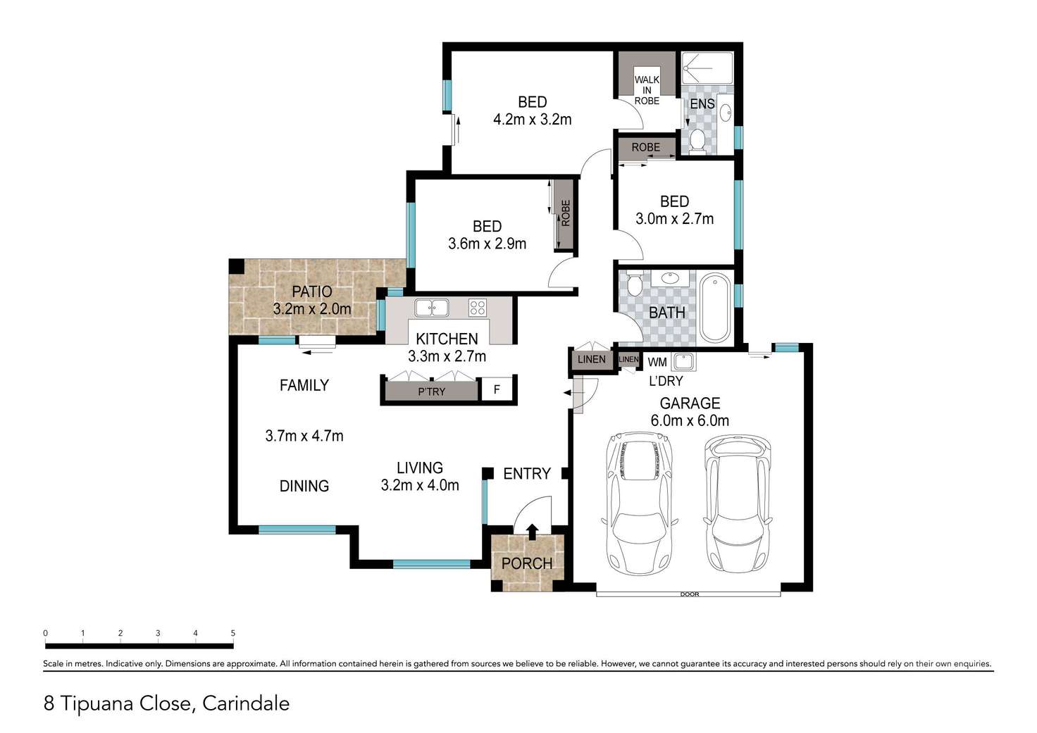 Floorplan of Homely house listing, 8 Tipuana Close, Carindale QLD 4152