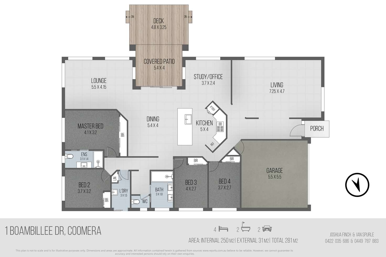 Floorplan of Homely house listing, 1 Boambillee Drive, Coomera Waters QLD 4209