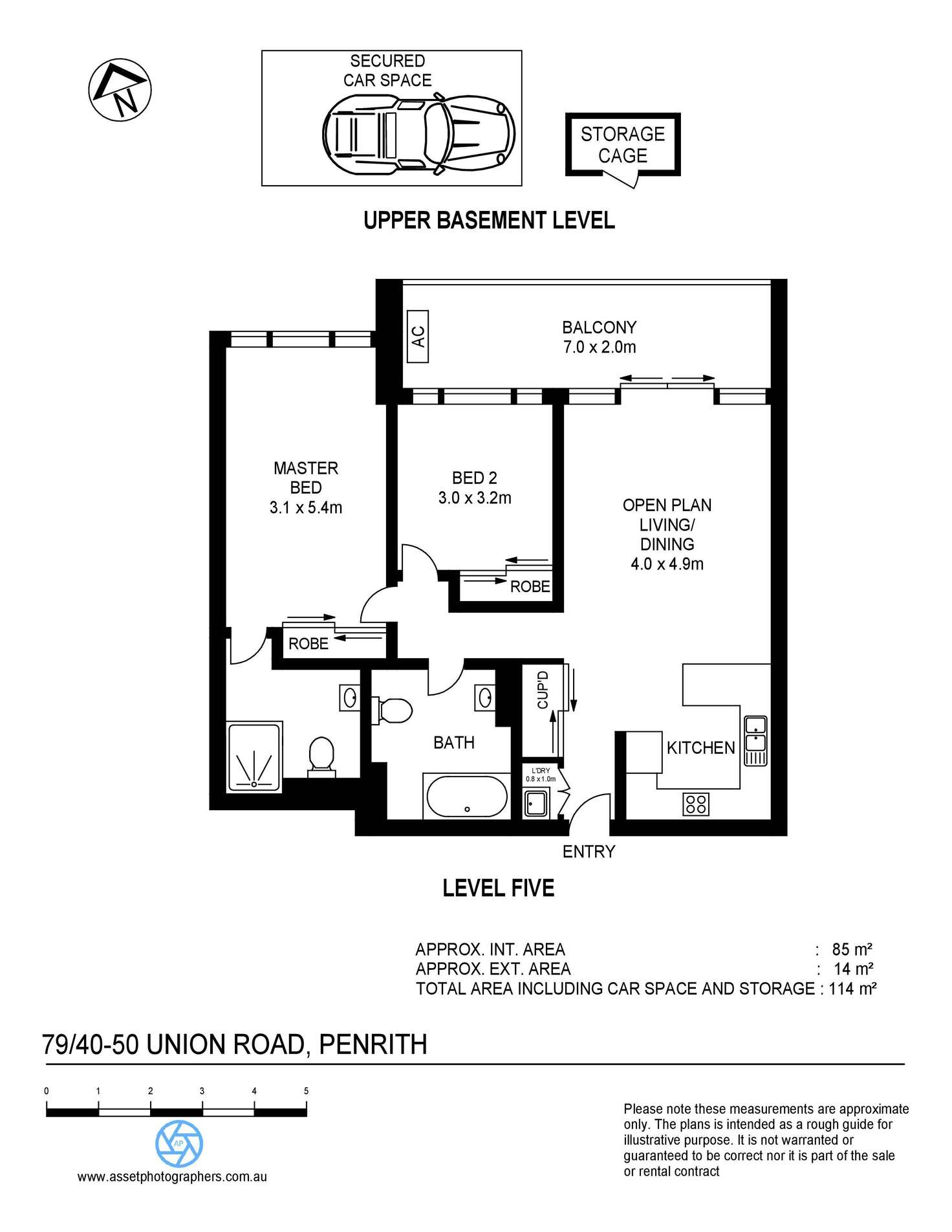 Floorplan of Homely apartment listing, 79/40-50 Union Road, Penrith NSW 2750