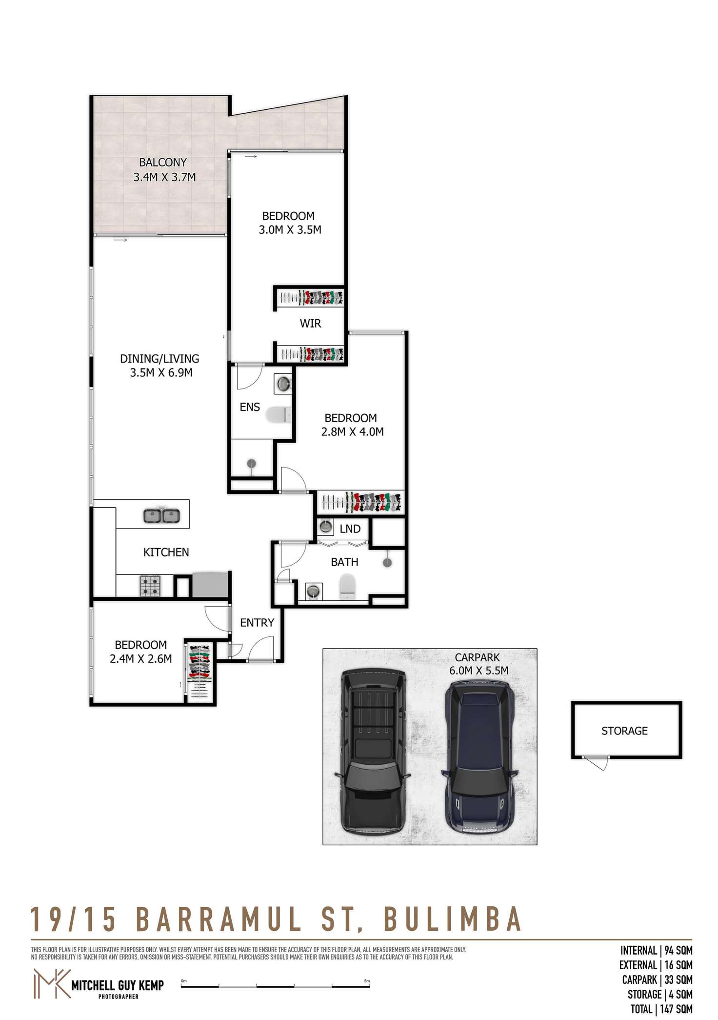 Floorplan of Homely apartment listing, 19/15 Barramul Street, Bulimba QLD 4171