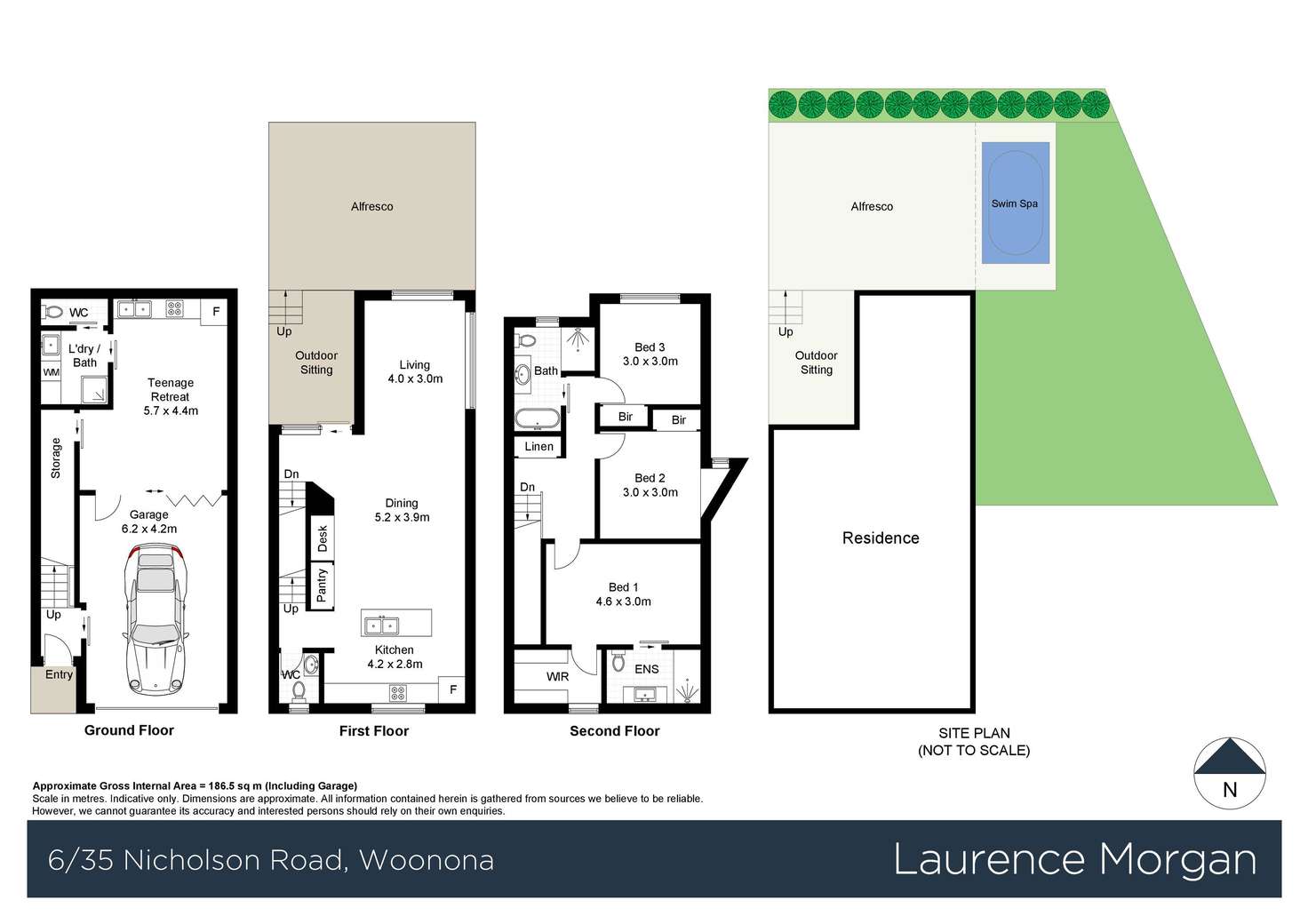 Floorplan of Homely townhouse listing, 6/35 Nicholson Road, Woonona NSW 2517