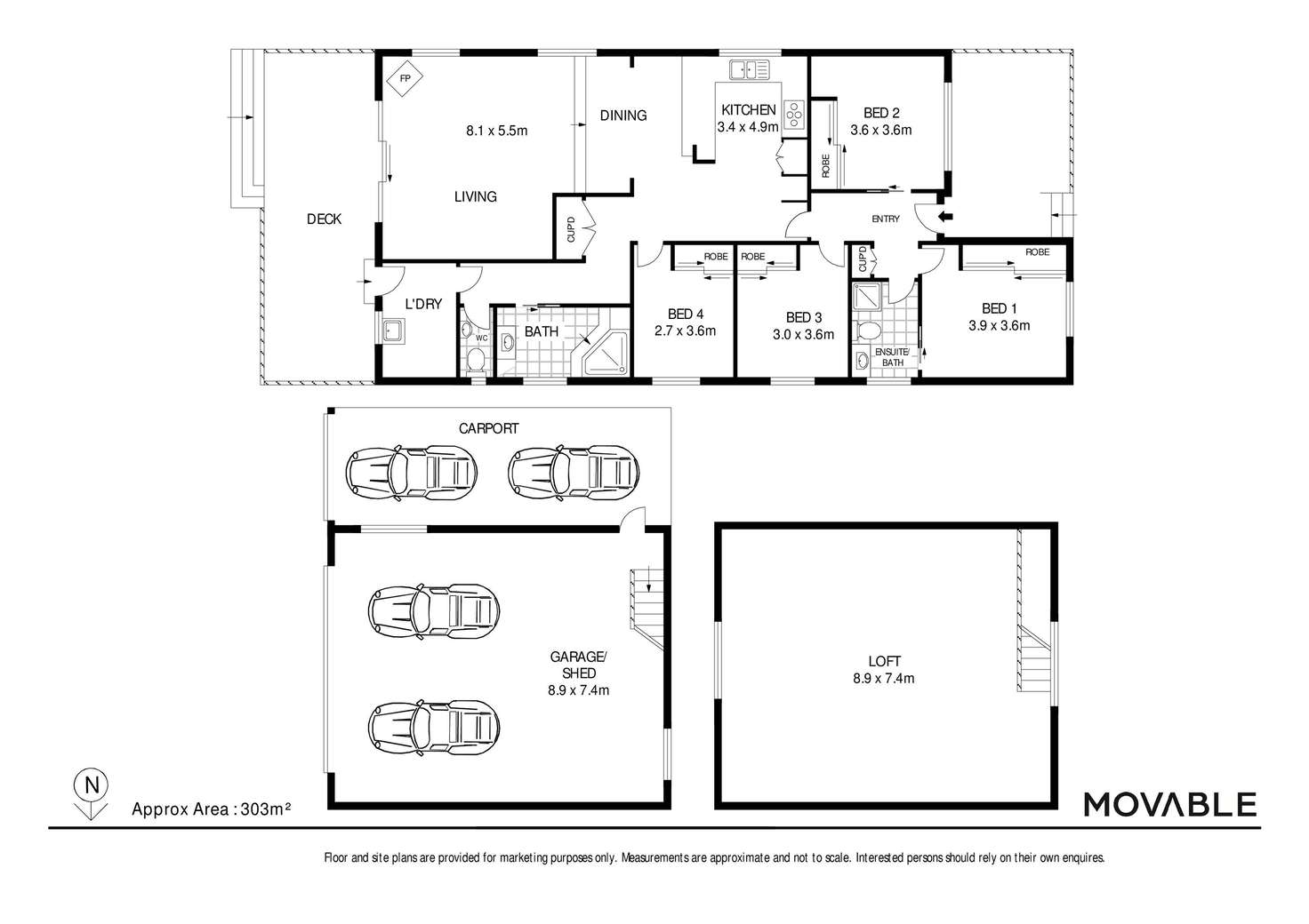 Floorplan of Homely house listing, 80B Roxburgh Street, Stockton NSW 2295