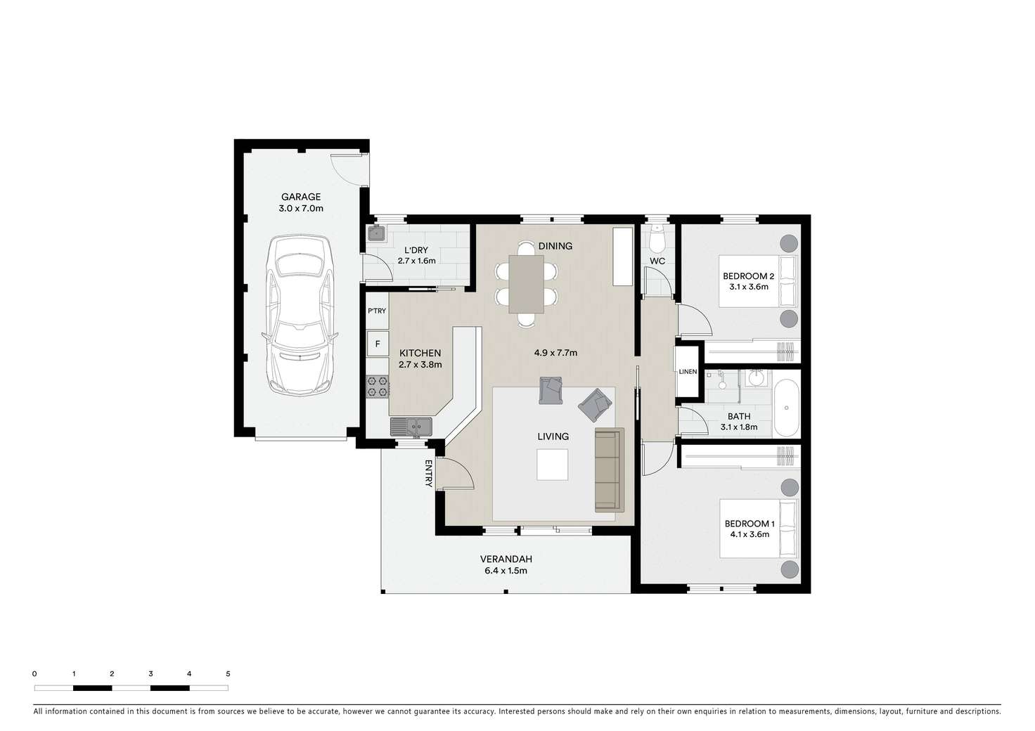 Floorplan of Homely townhouse listing, 8A Mitchell Street, Belmont VIC 3216