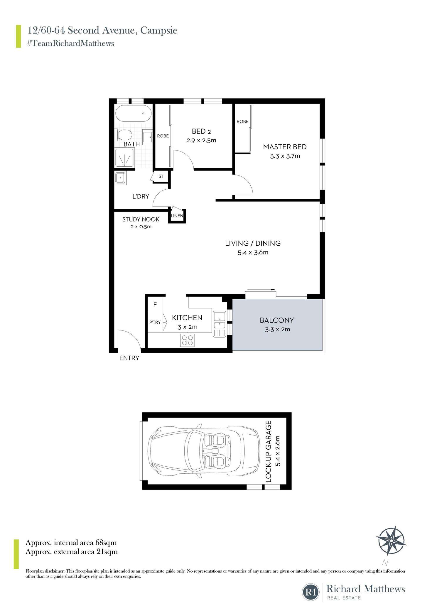 Floorplan of Homely apartment listing, 12/60-64 Second Avenue, Campsie NSW 2194