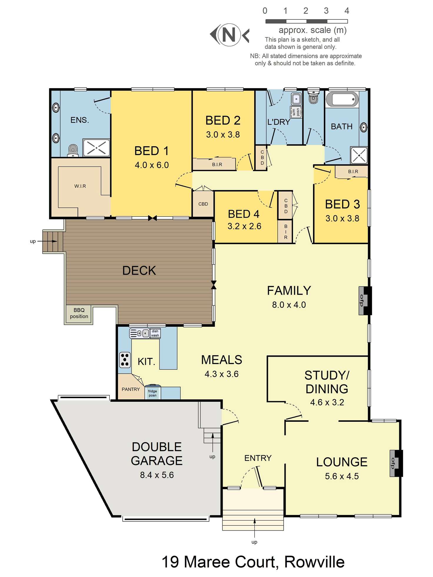 Floorplan of Homely house listing, 19 Maree Court, Rowville VIC 3178