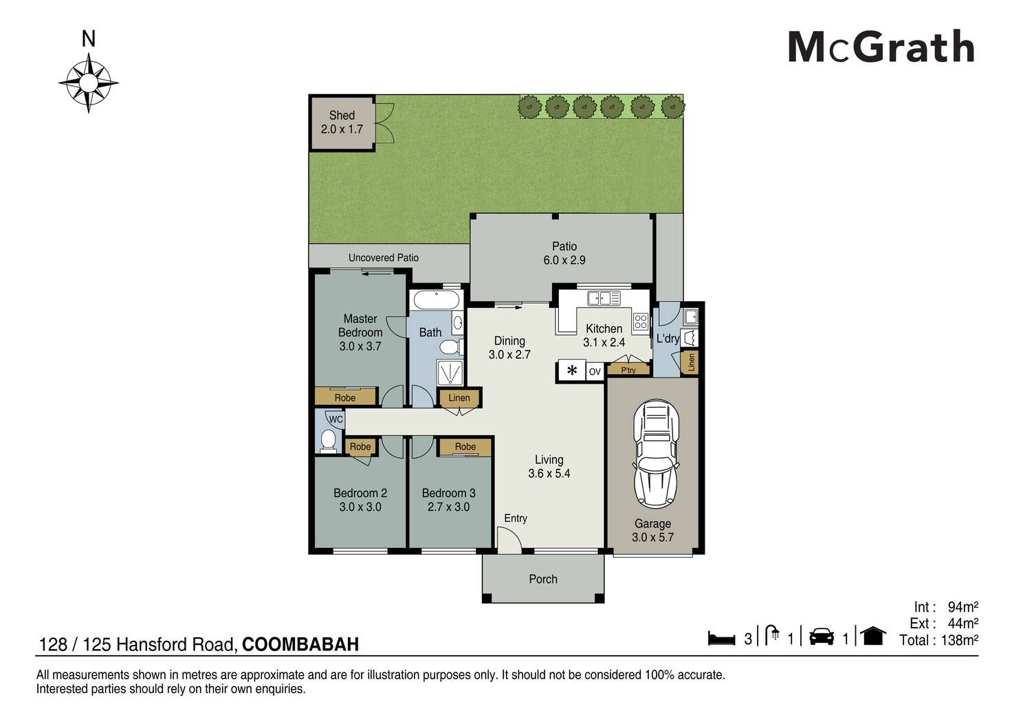 Floorplan of Homely villa listing, 128/125 Hansford Road, Coombabah QLD 4216