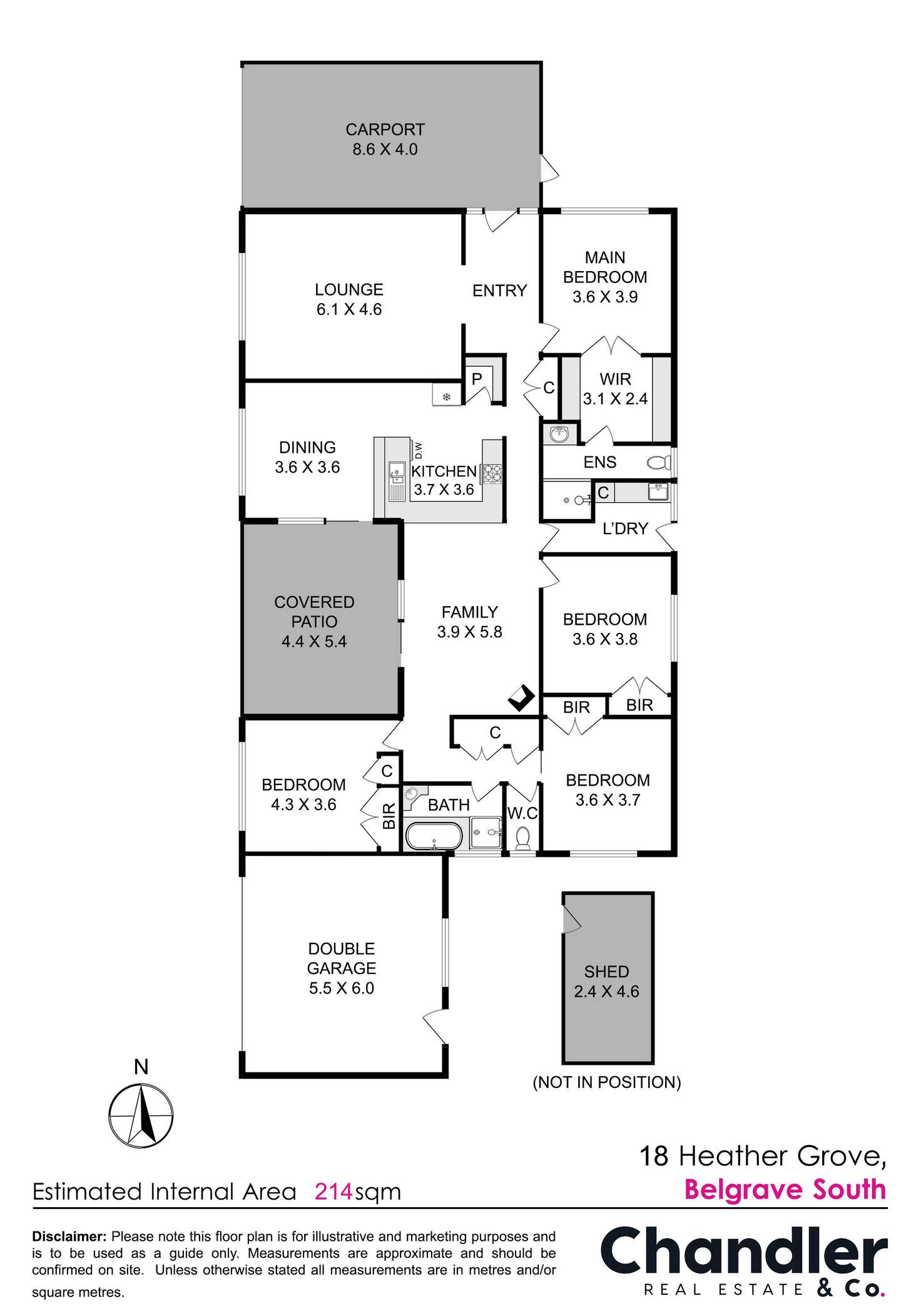 Floorplan of Homely house listing, 18 Heather Grove, Belgrave South VIC 3160
