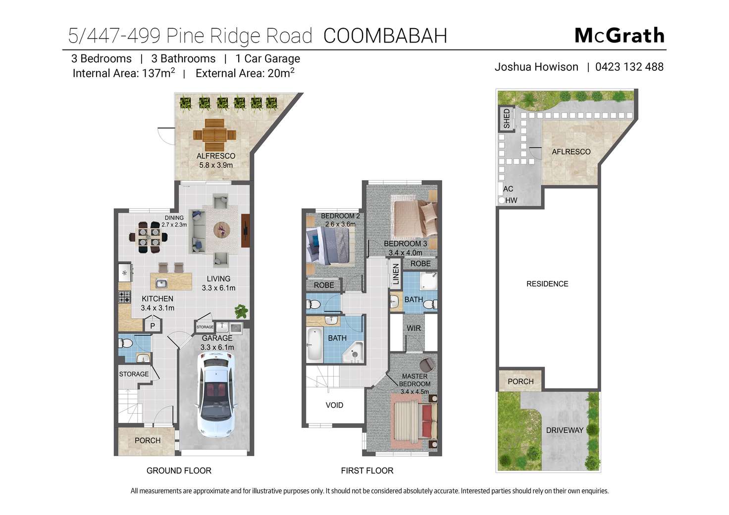 Floorplan of Homely townhouse listing, 5/447-449 Pine Ridge Road, Runaway Bay QLD 4216