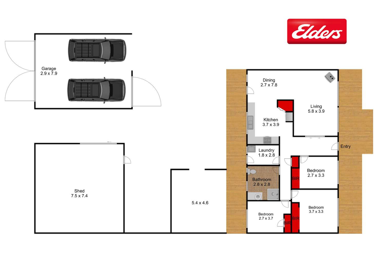 Floorplan of Homely house listing, 44 Church Road, Yarram VIC 3971