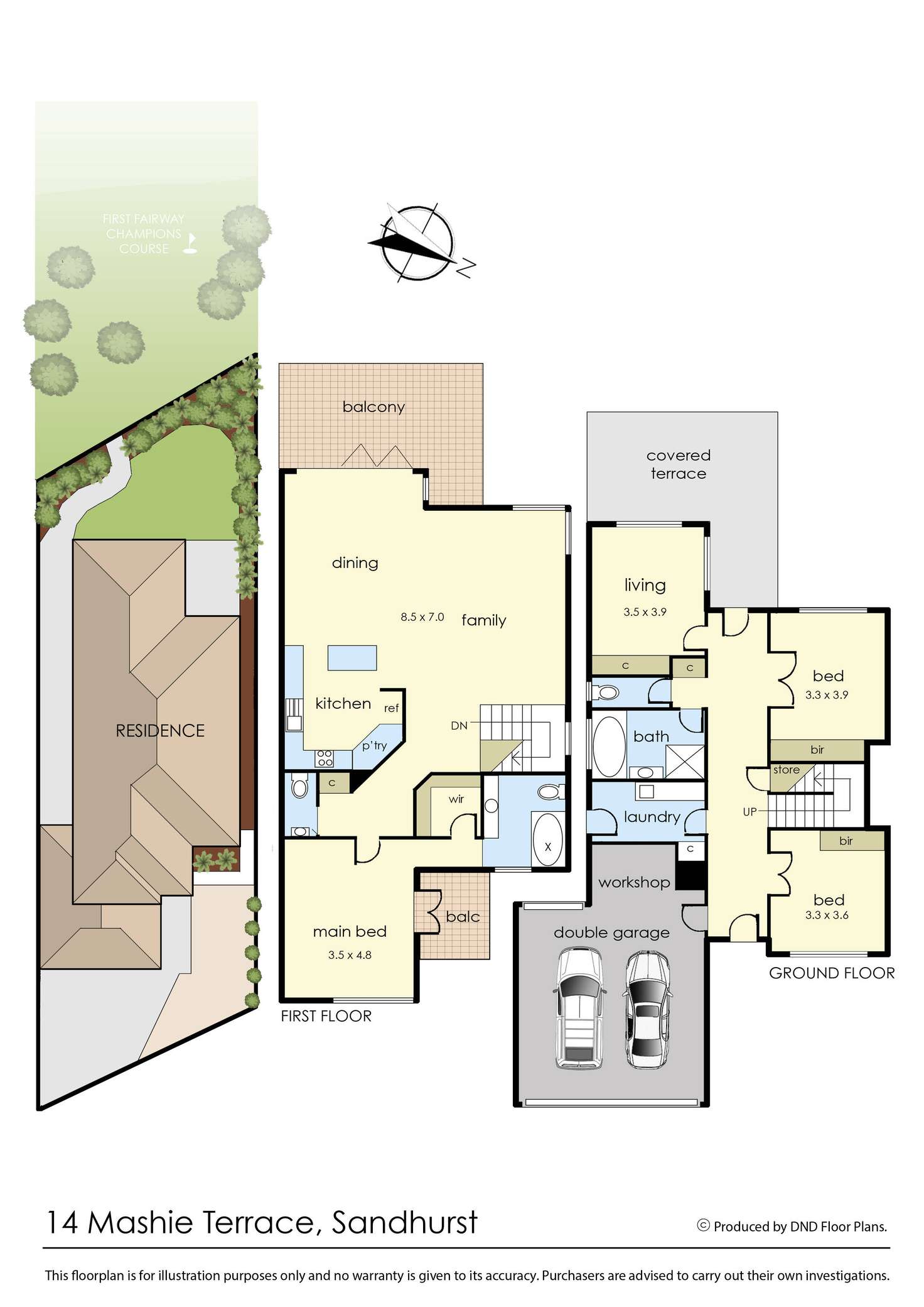 Floorplan of Homely house listing, 14 Mashie Terrace, Sandhurst VIC 3977