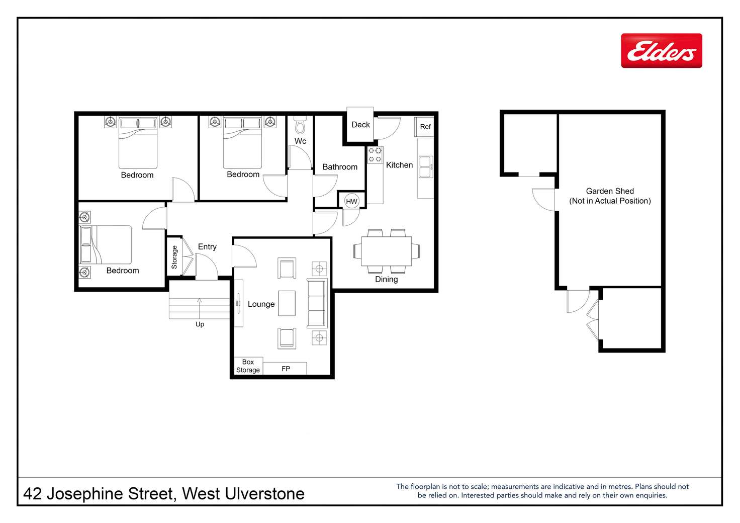 Floorplan of Homely house listing, 42 Josephine Street, West Ulverstone TAS 7315