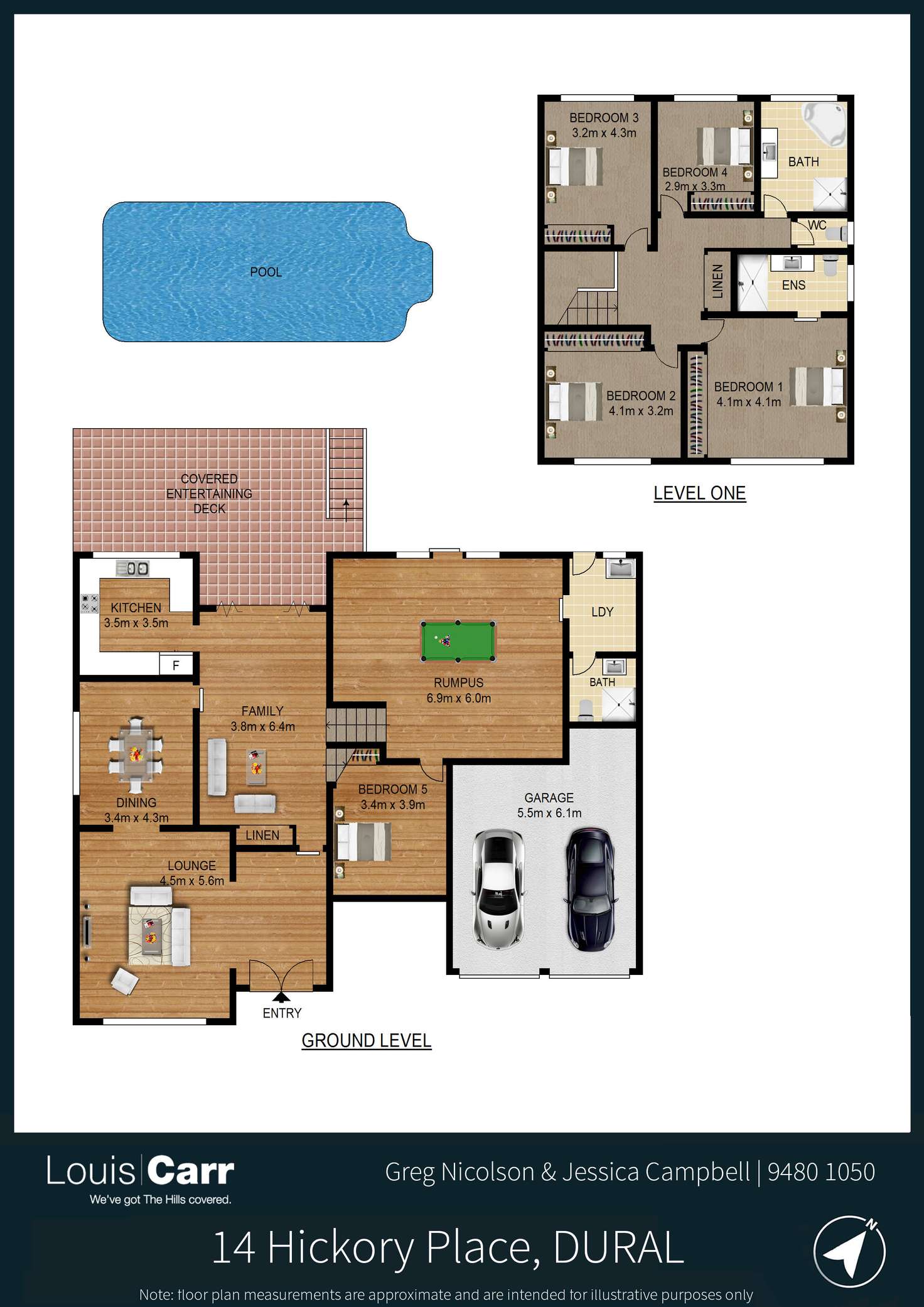 Floorplan of Homely house listing, 14 Hickory Place, Dural NSW 2158