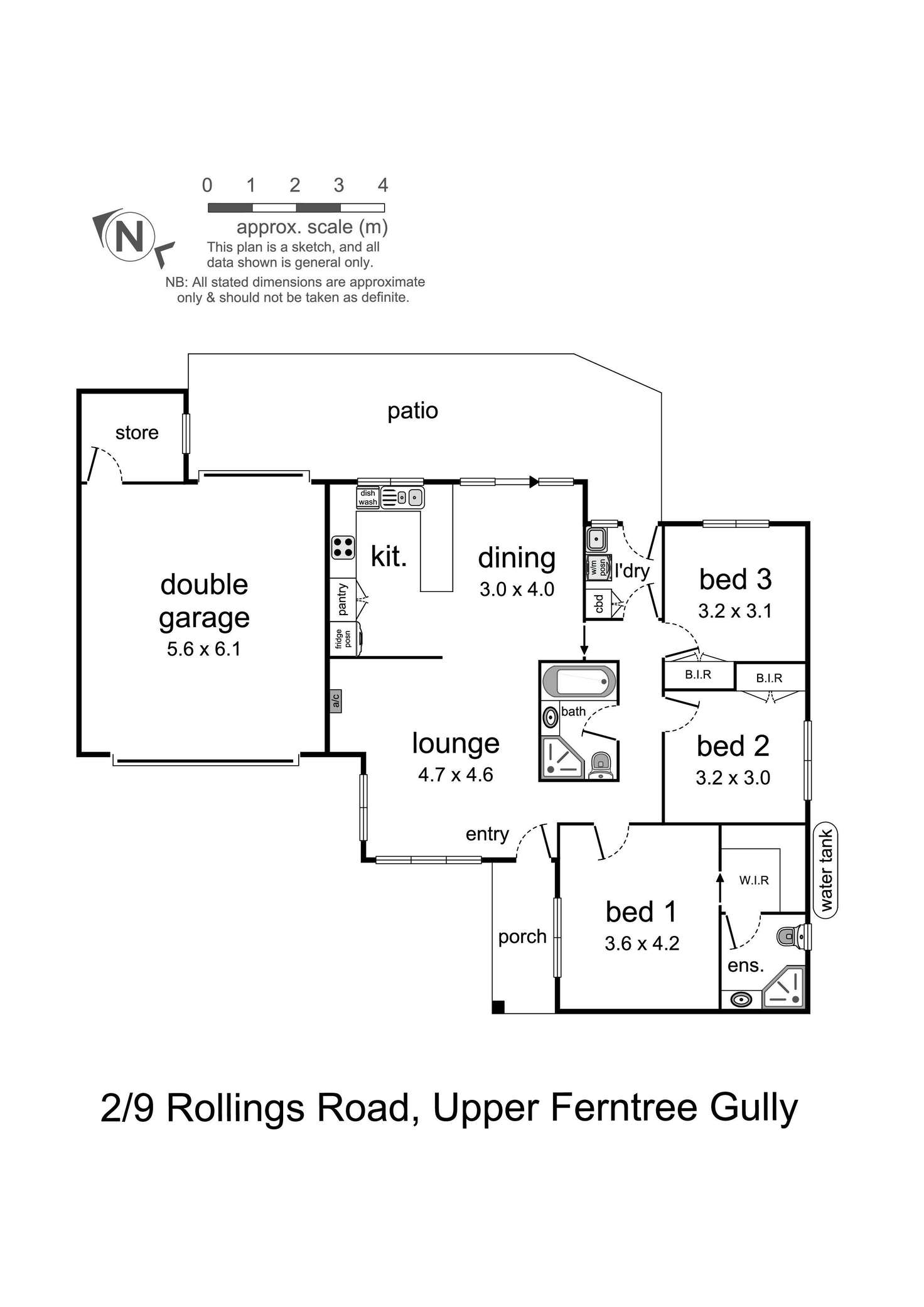 Floorplan of Homely unit listing, 2/9 Rollings Road, Upper Ferntree Gully VIC 3156