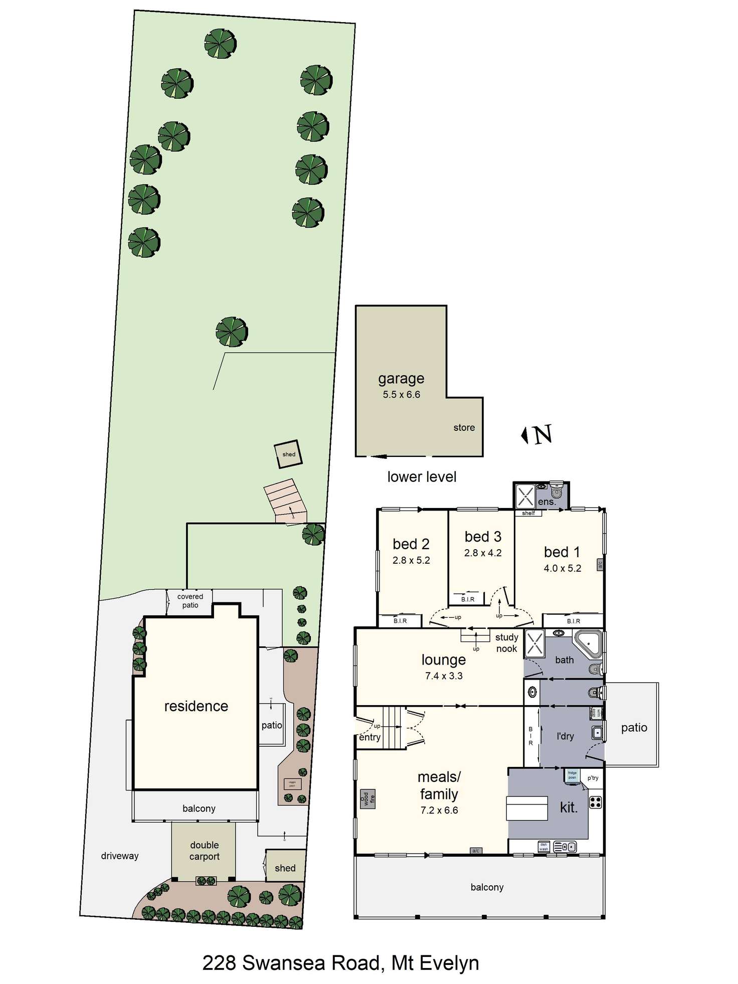 Floorplan of Homely house listing, 228 Swansea Road, Mount Evelyn VIC 3796