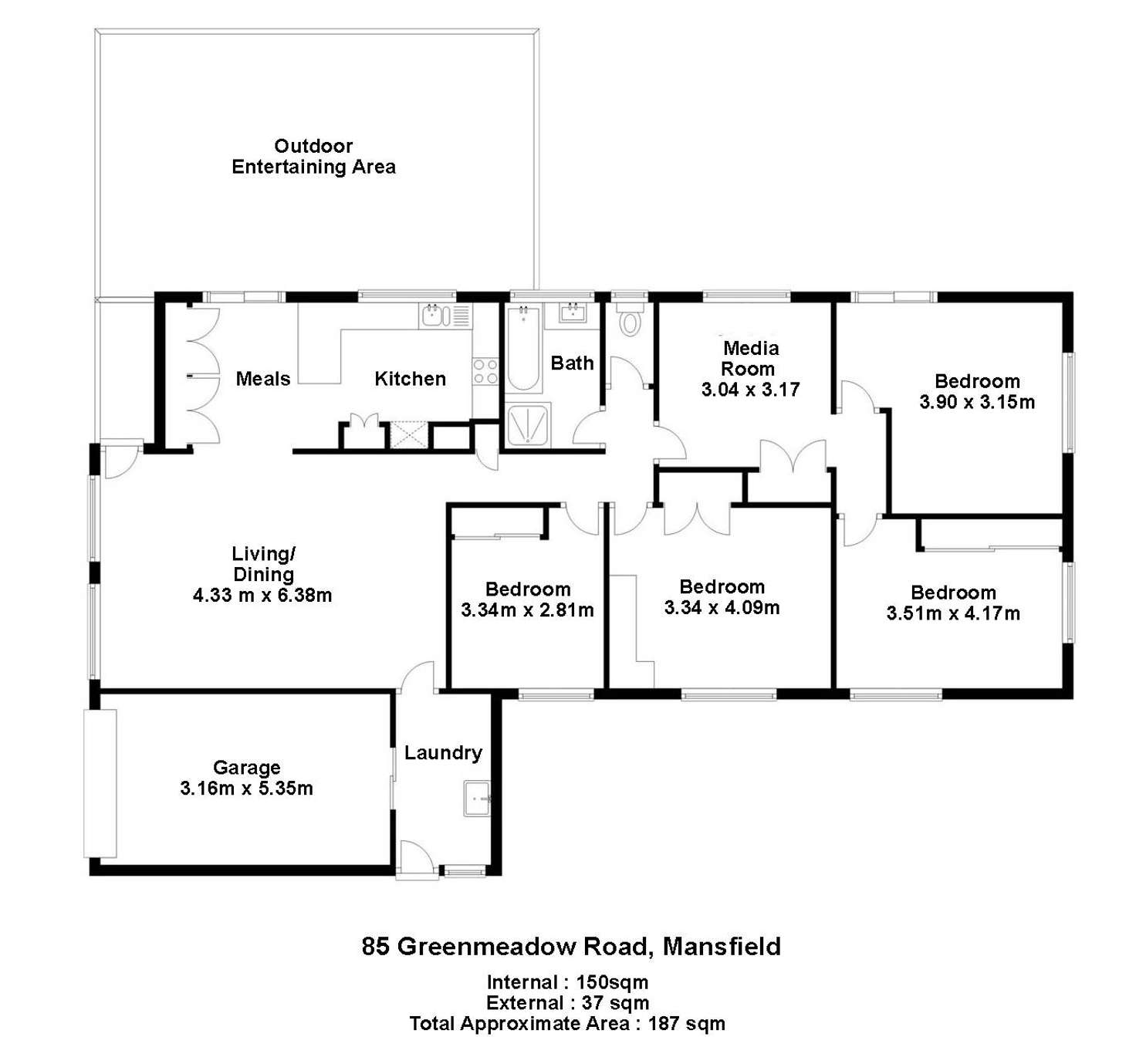 Floorplan of Homely house listing, 85 Greenmeadow Road, Mansfield QLD 4122