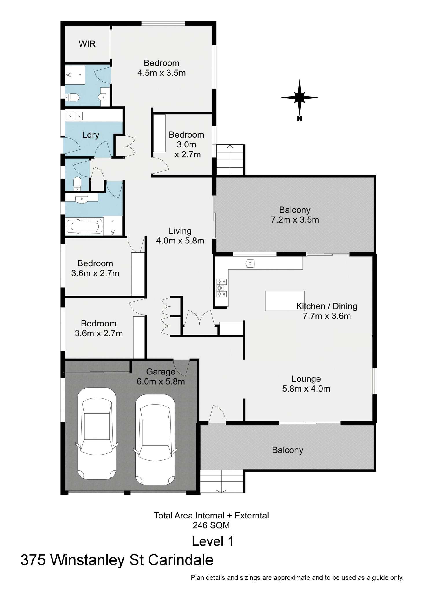 Floorplan of Homely house listing, 375 Winstanley Street, Carindale QLD 4152