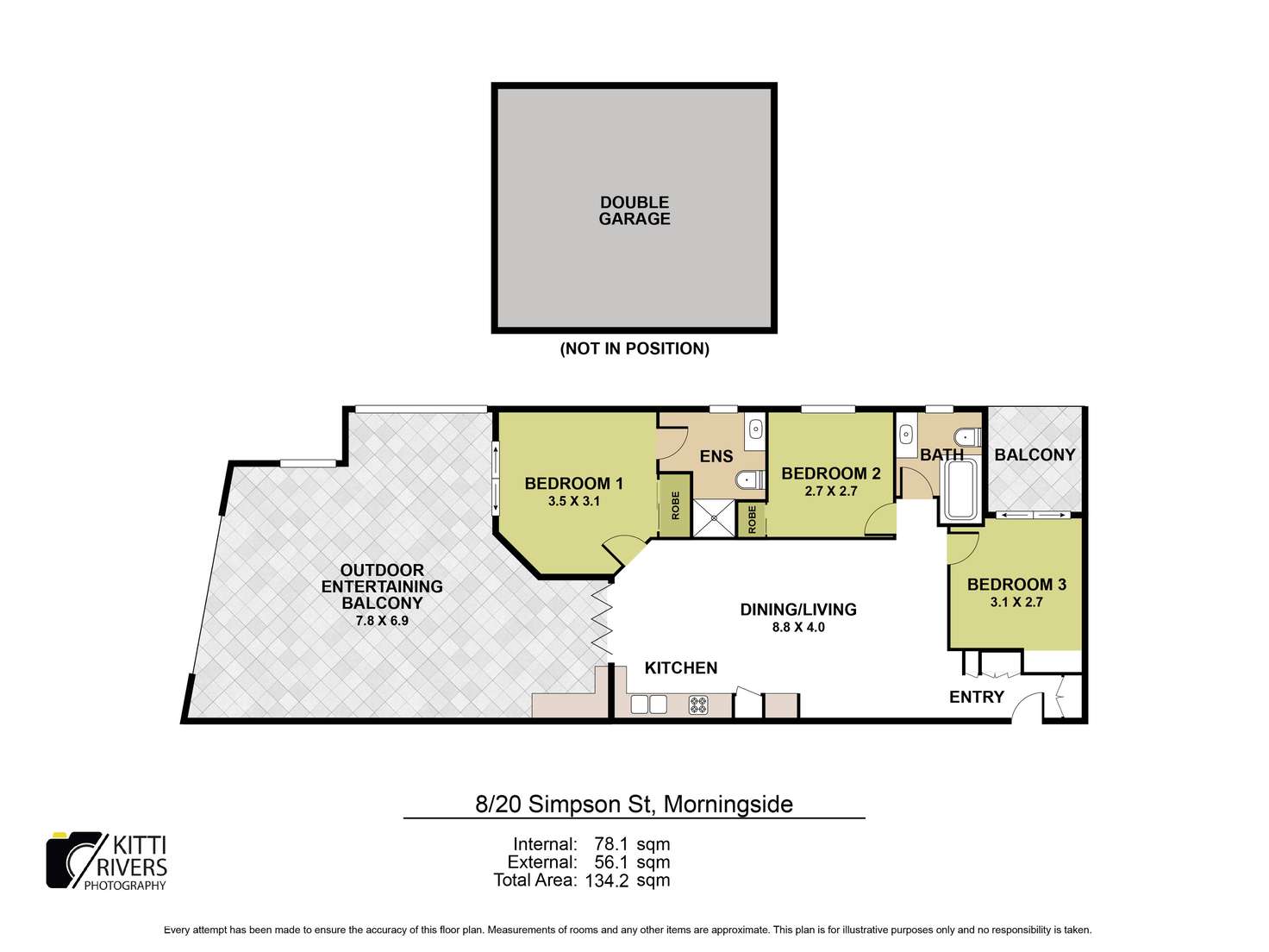 Floorplan of Homely apartment listing, 8/20 Simpson Street, Morningside QLD 4170