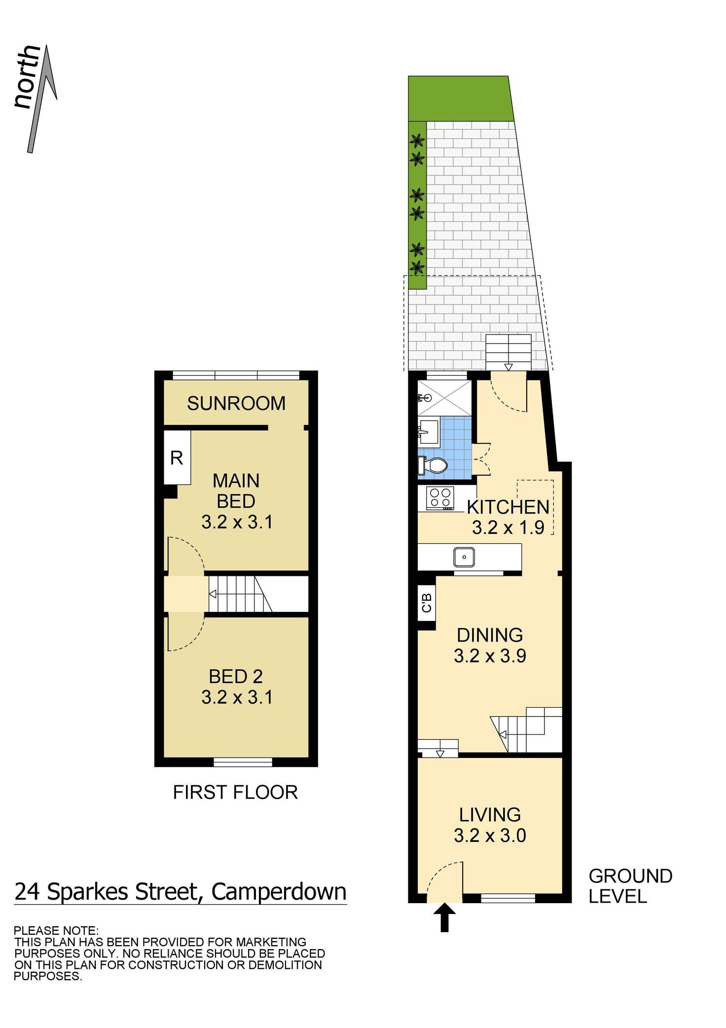 Floorplan of Homely house listing, 24 Sparkes Street, Camperdown NSW 2050