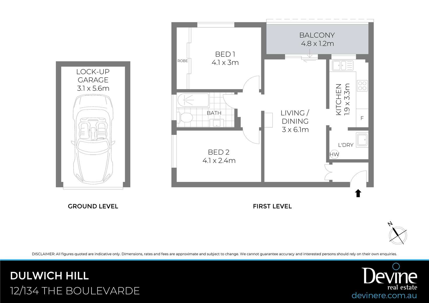 Floorplan of Homely apartment listing, 12/134 The Boulevarde, Dulwich Hill NSW 2203