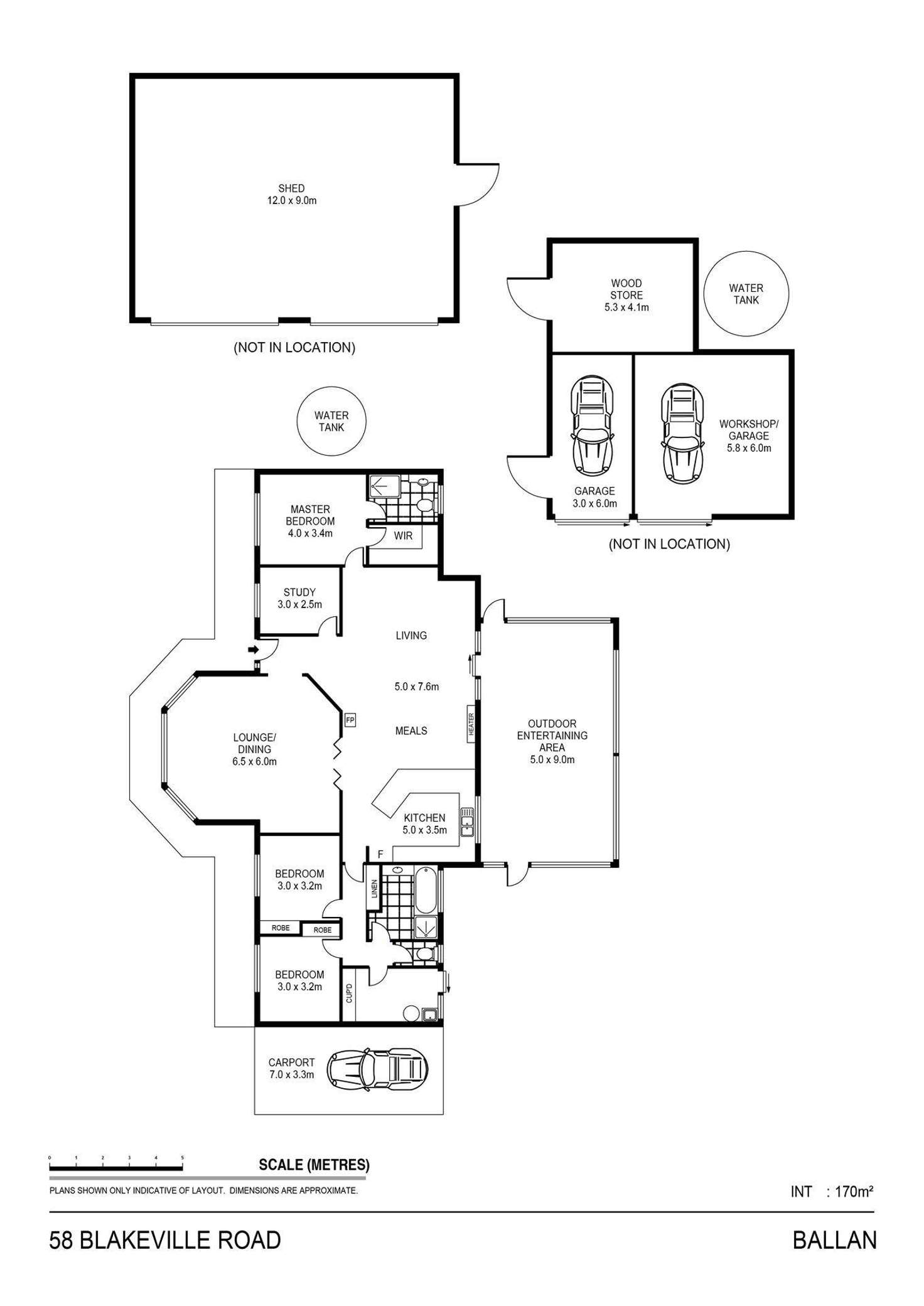 Floorplan of Homely house listing, 58 Blakeville Road, Ballan VIC 3342
