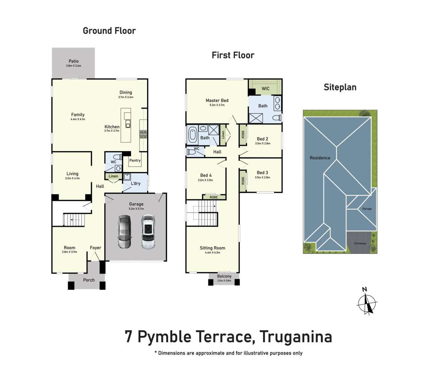 Floorplan of Homely house listing, 7 Pymble Terrace, Truganina VIC 3029