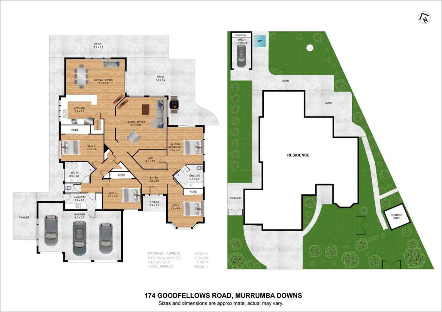 Floorplan of Homely house listing, 174 Goodfellows Road, Murrumba Downs QLD 4503