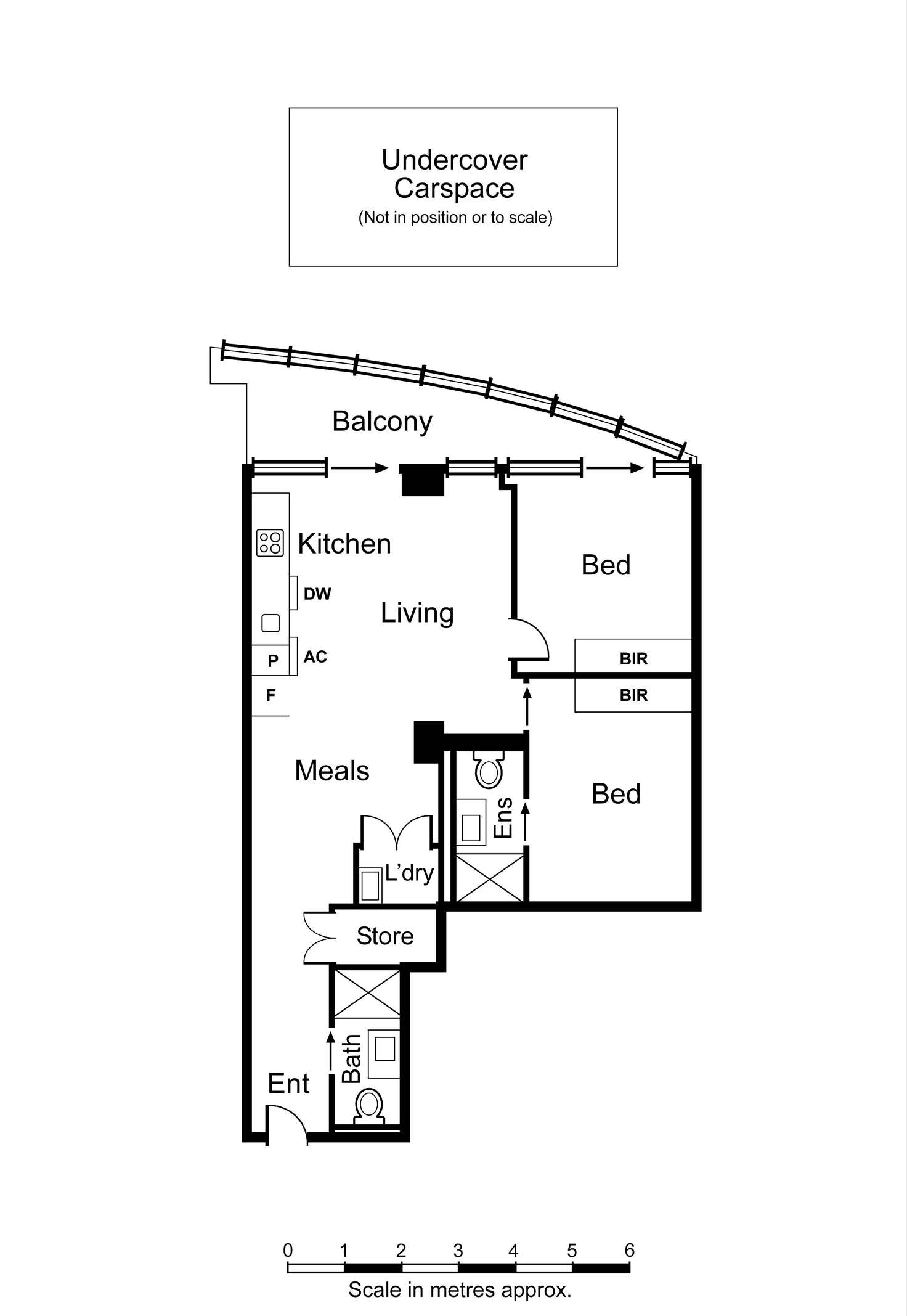 Floorplan of Homely apartment listing, 2708/35 Malcolm Street, South Yarra VIC 3141