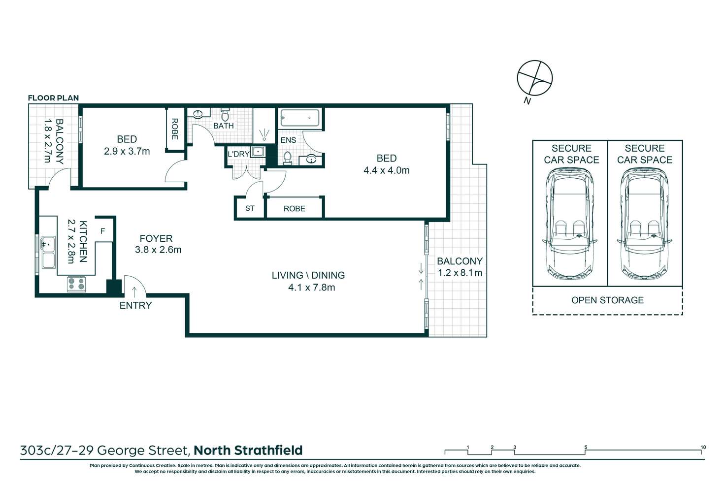 Floorplan of Homely apartment listing, 303C/27-29 George Street, North Strathfield NSW 2137