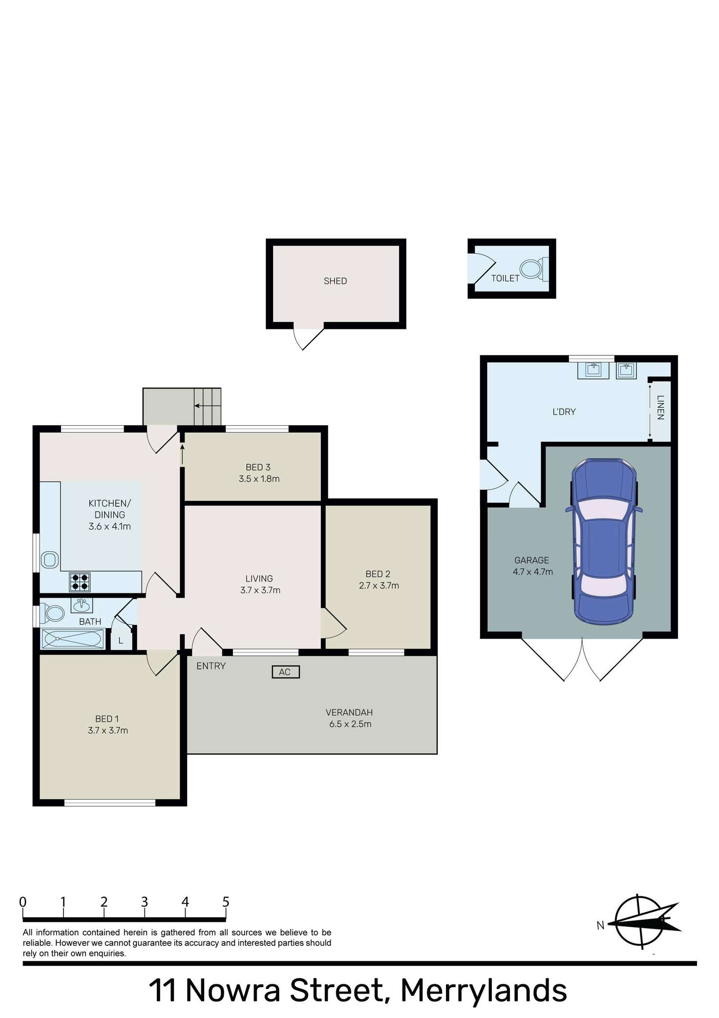 Floorplan of Homely house listing, 11 Nowra Street, Merrylands NSW 2160