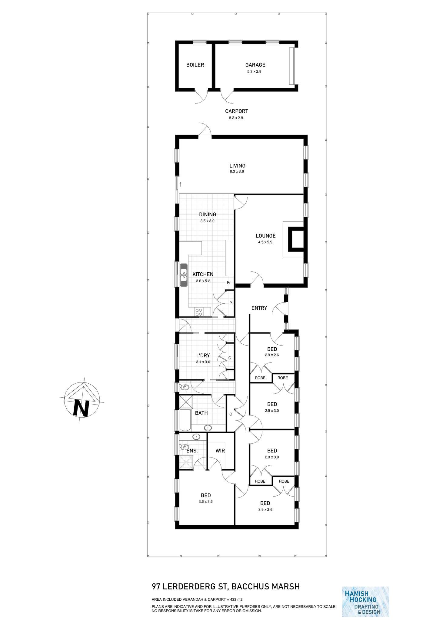 Floorplan of Homely house listing, 97 Lerderderg Street, Bacchus Marsh VIC 3340