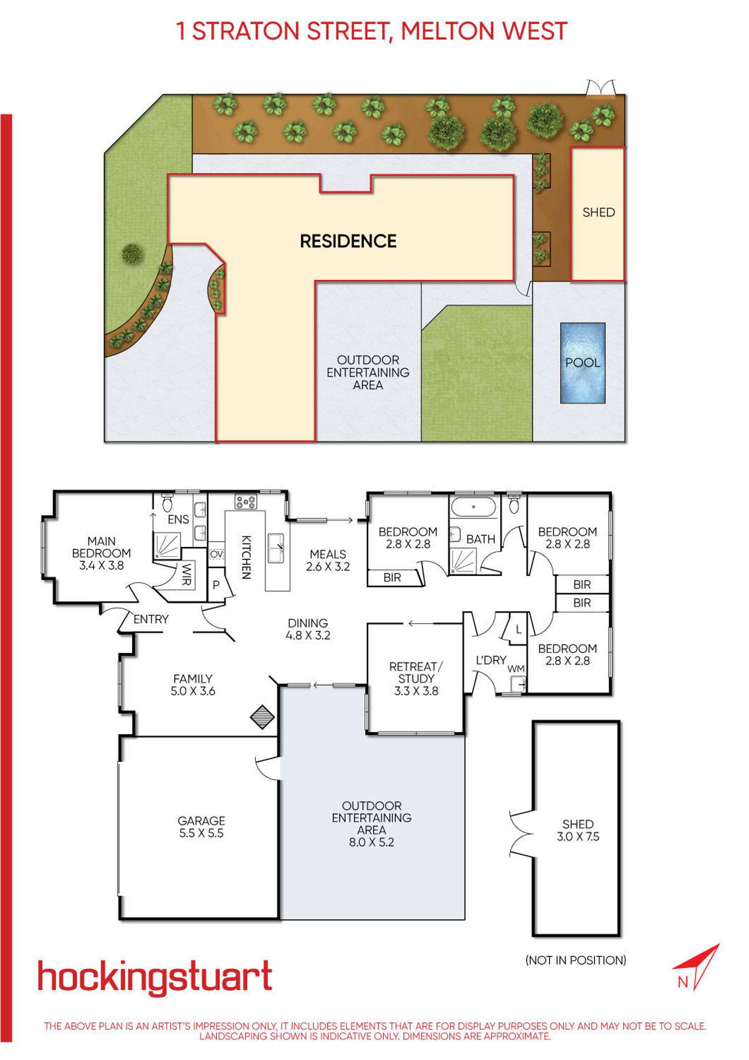 Floorplan of Homely house listing, 1 Staton Crescent, Melton West VIC 3337