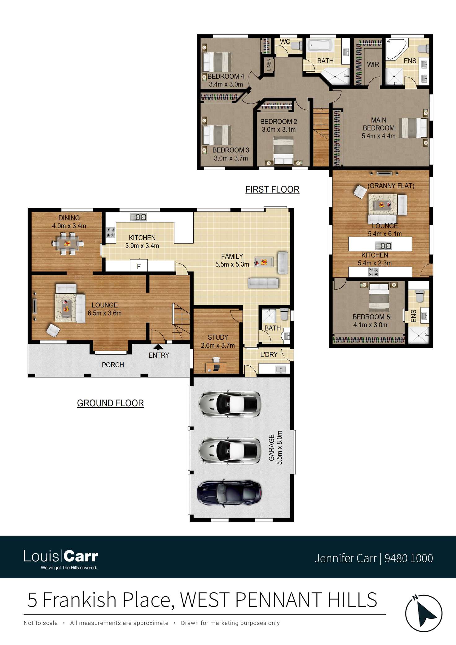 Floorplan of Homely house listing, 5 Frankish Place, West Pennant Hills NSW 2125